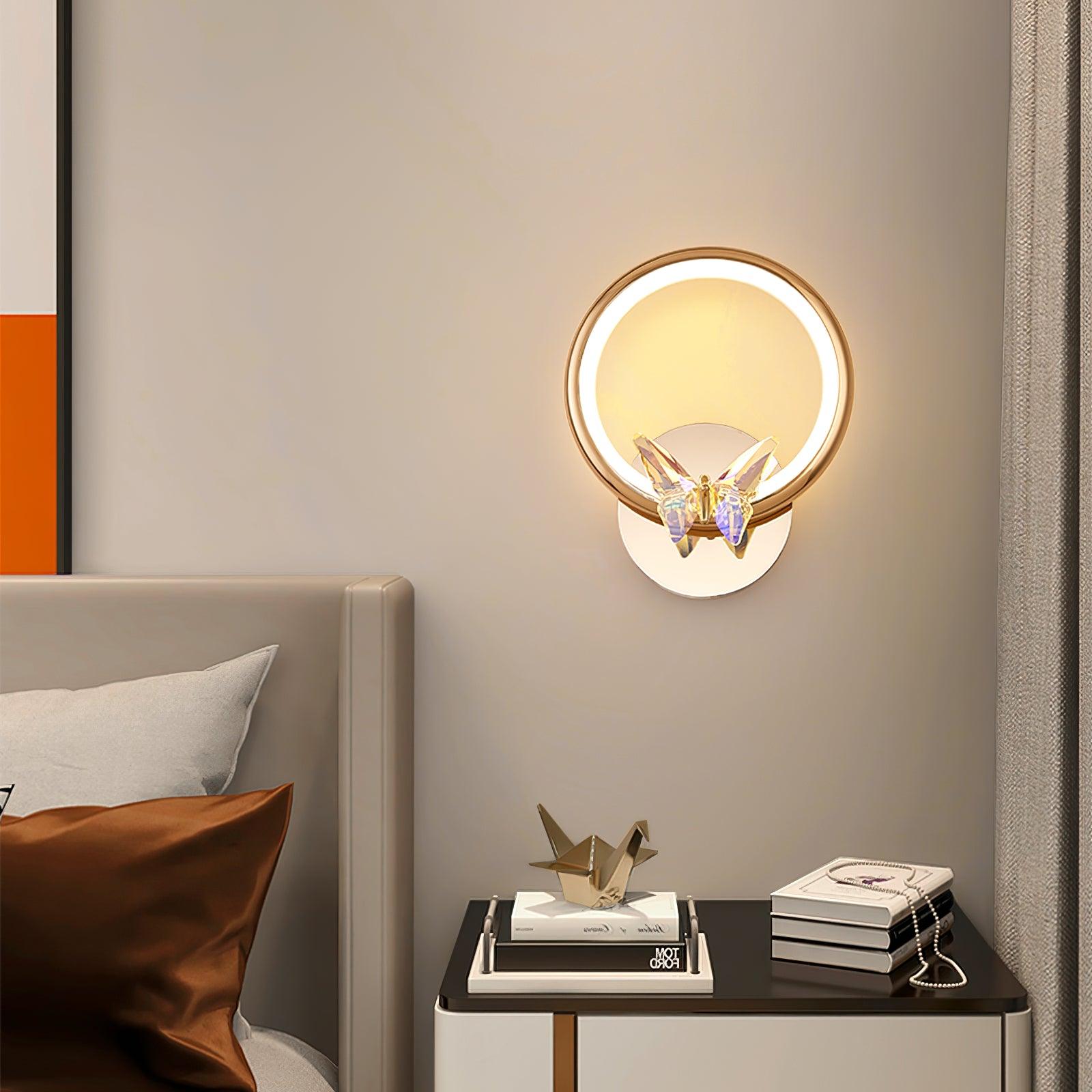 Ring Butterfly Wall Light
