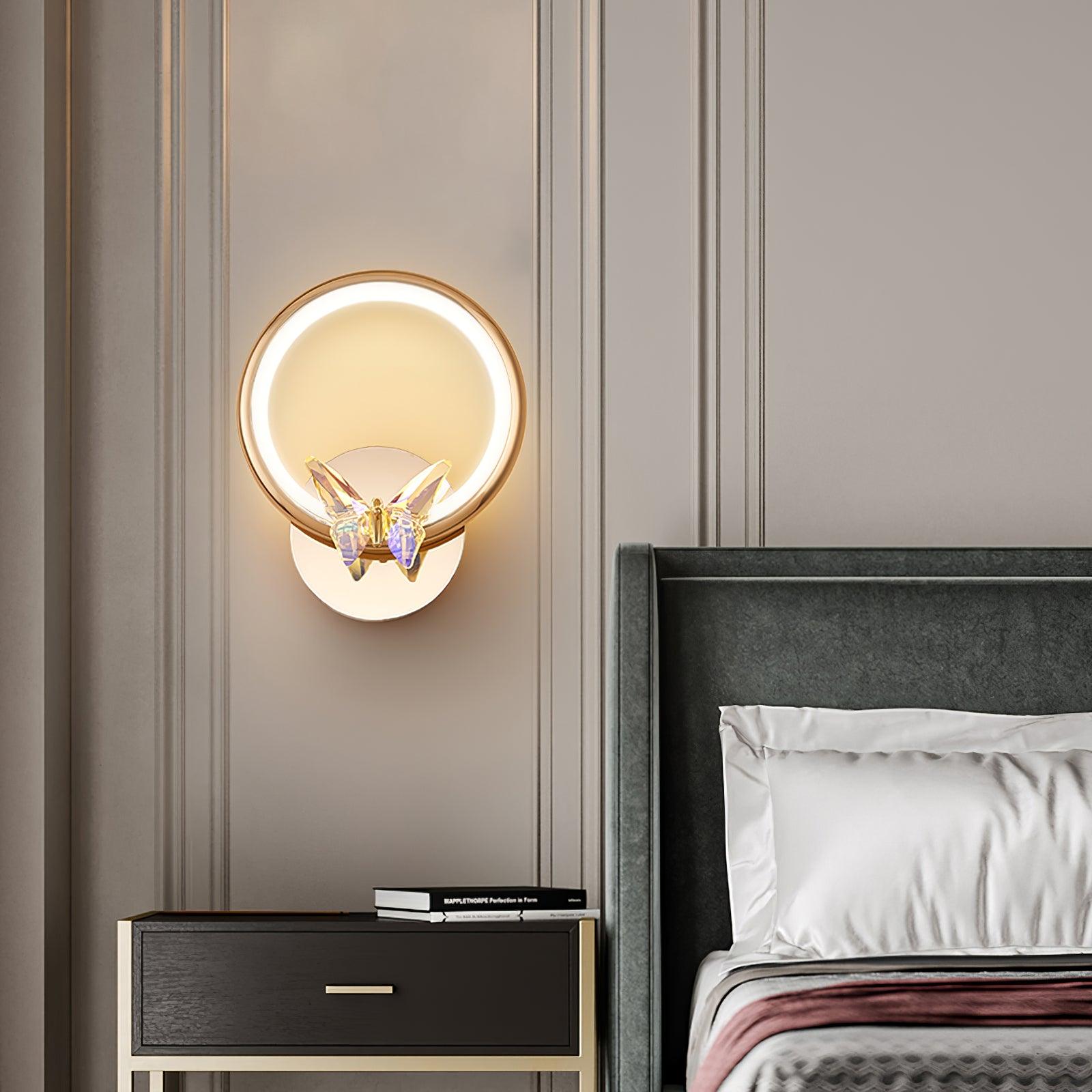 Ring Butterfly Wall Light