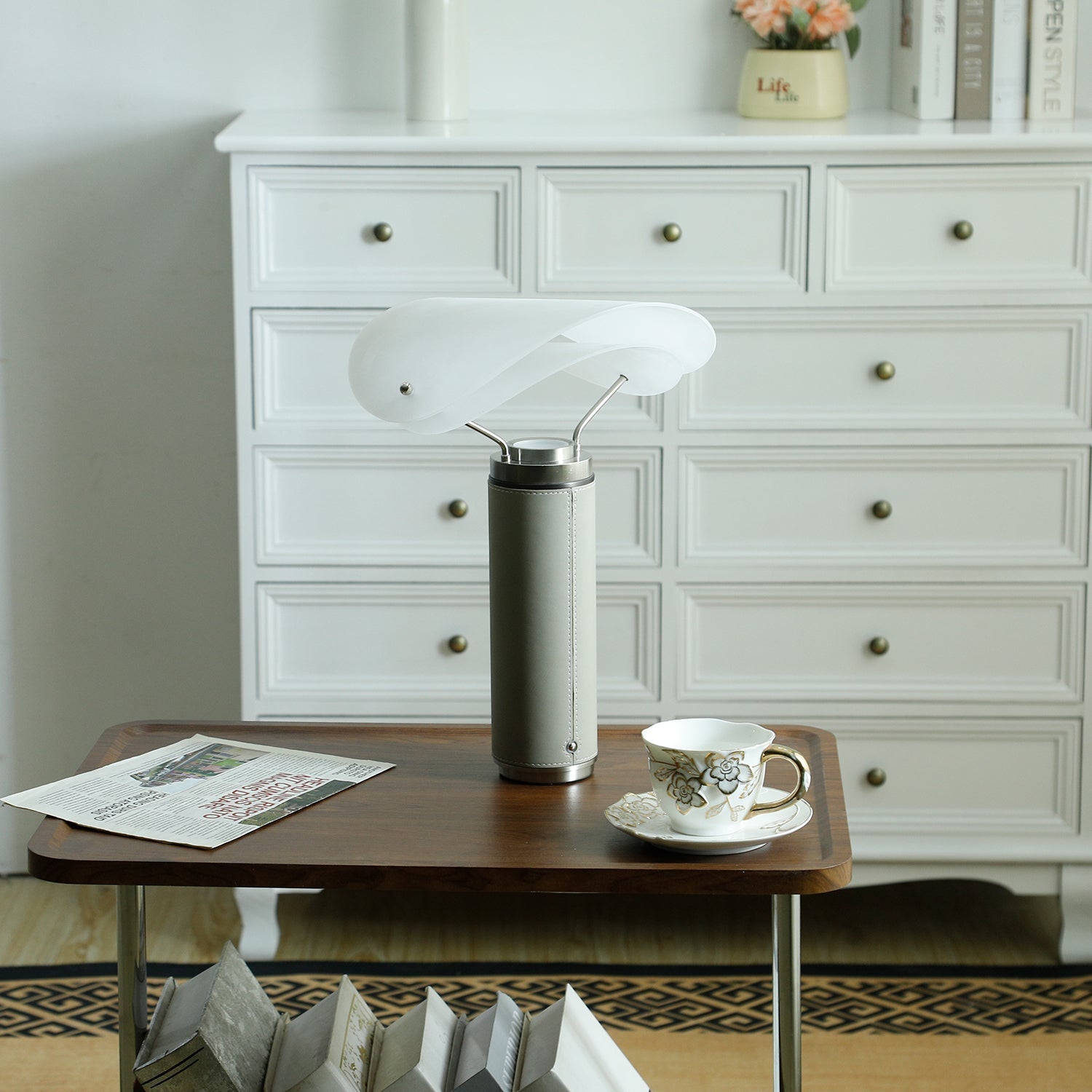 Giseo Travertine Table Lamp