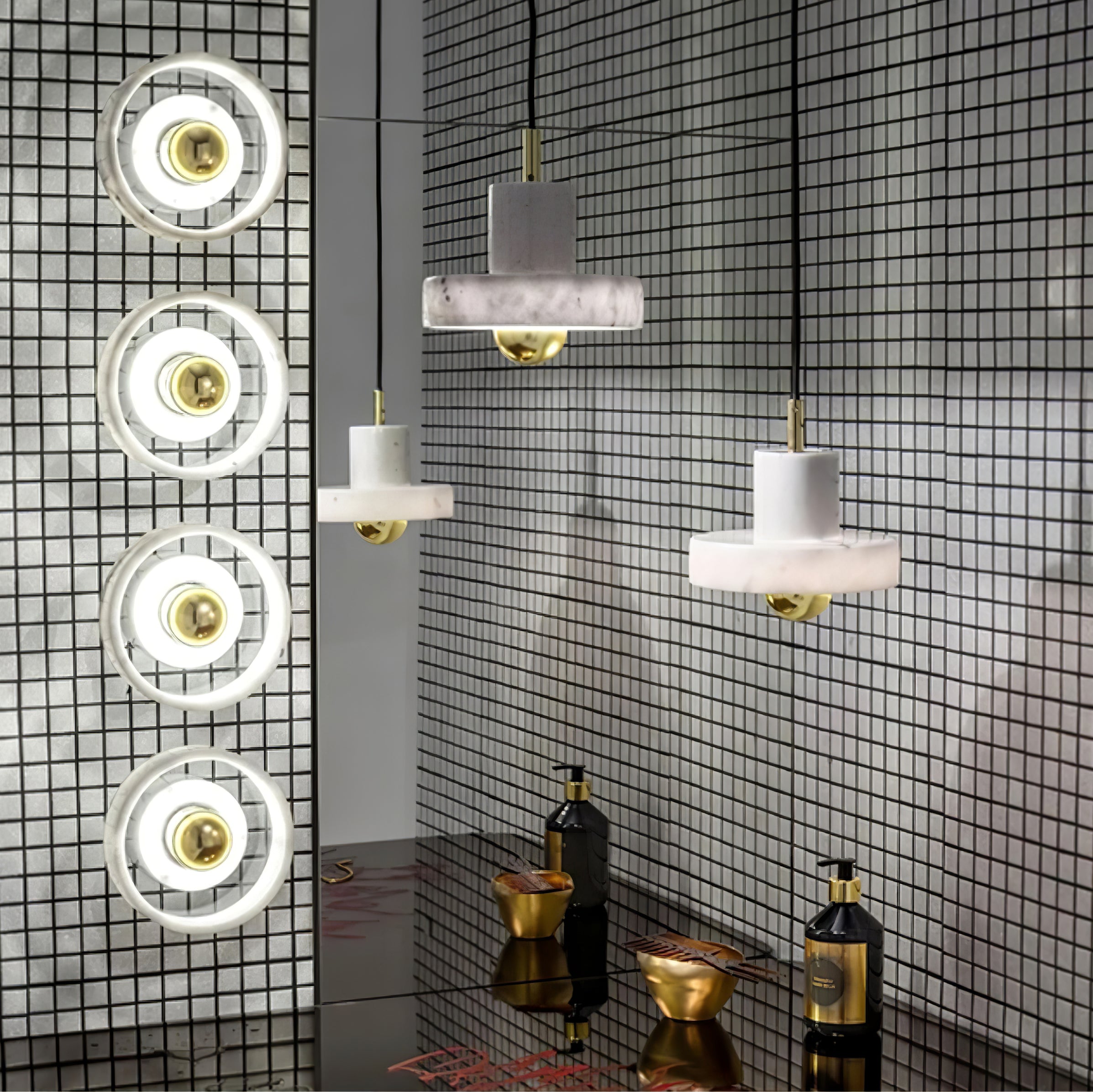 Aurea Marble Pendant Light