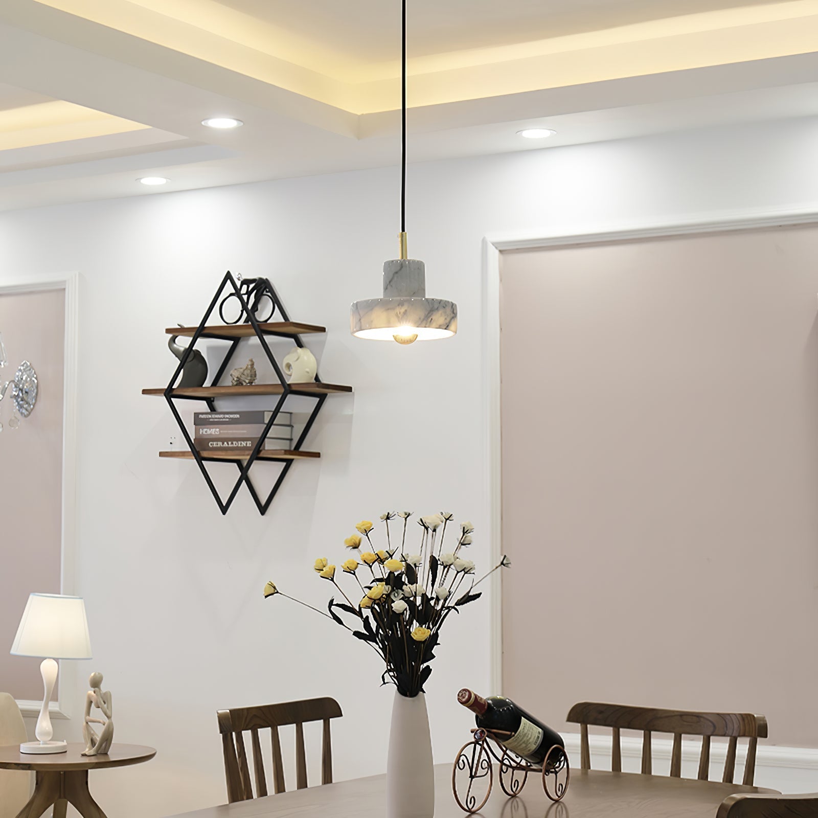 Aurea Marble Pendant Light