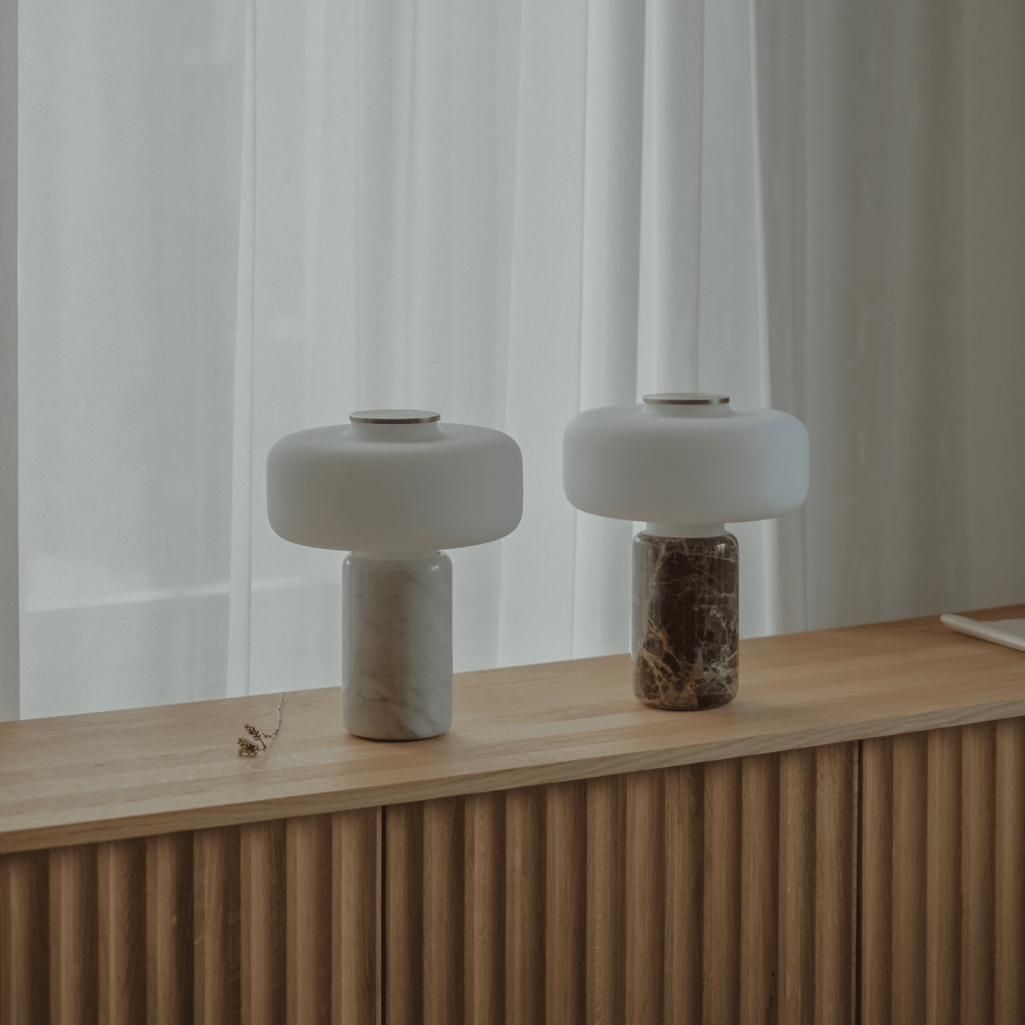 Mosa Rechargeable Marble Table Lamp