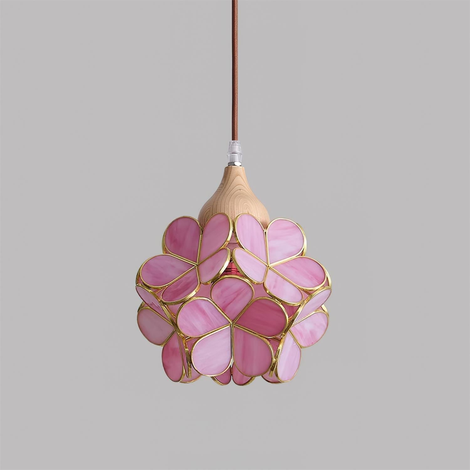 Veravo Flower Wood Design Pendant Light