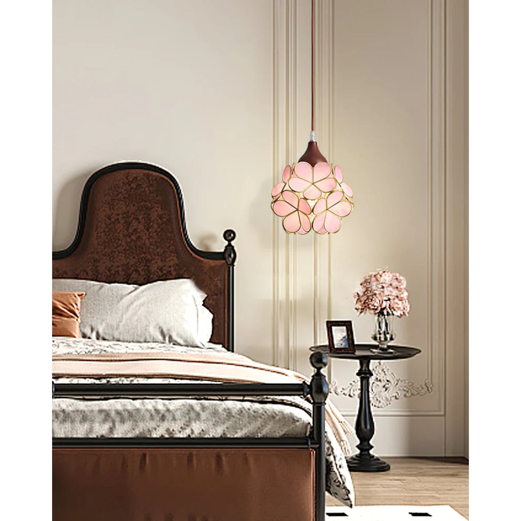 Veravo Flower Wood Design Pendant Light