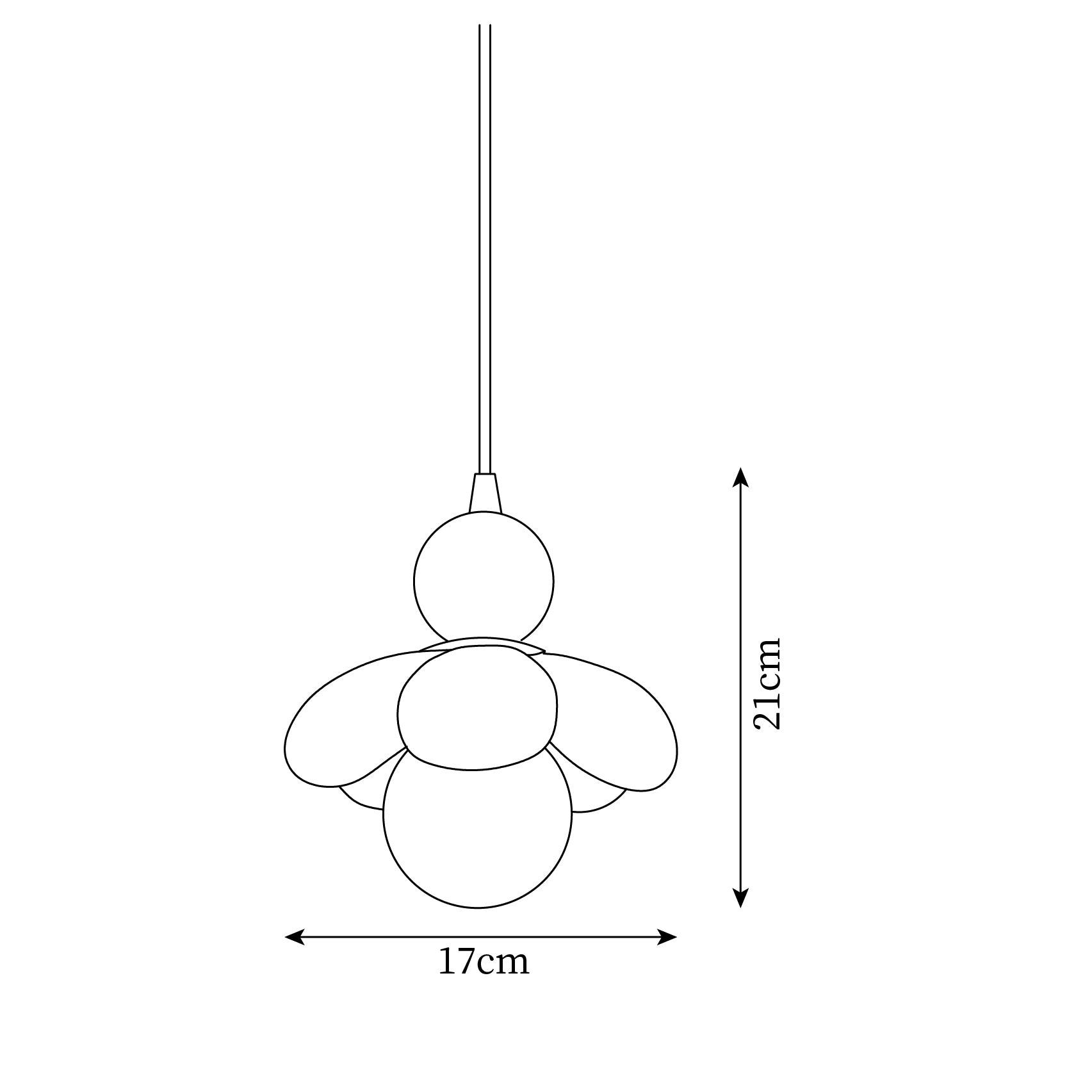 Kyssan Flower Pendant Light