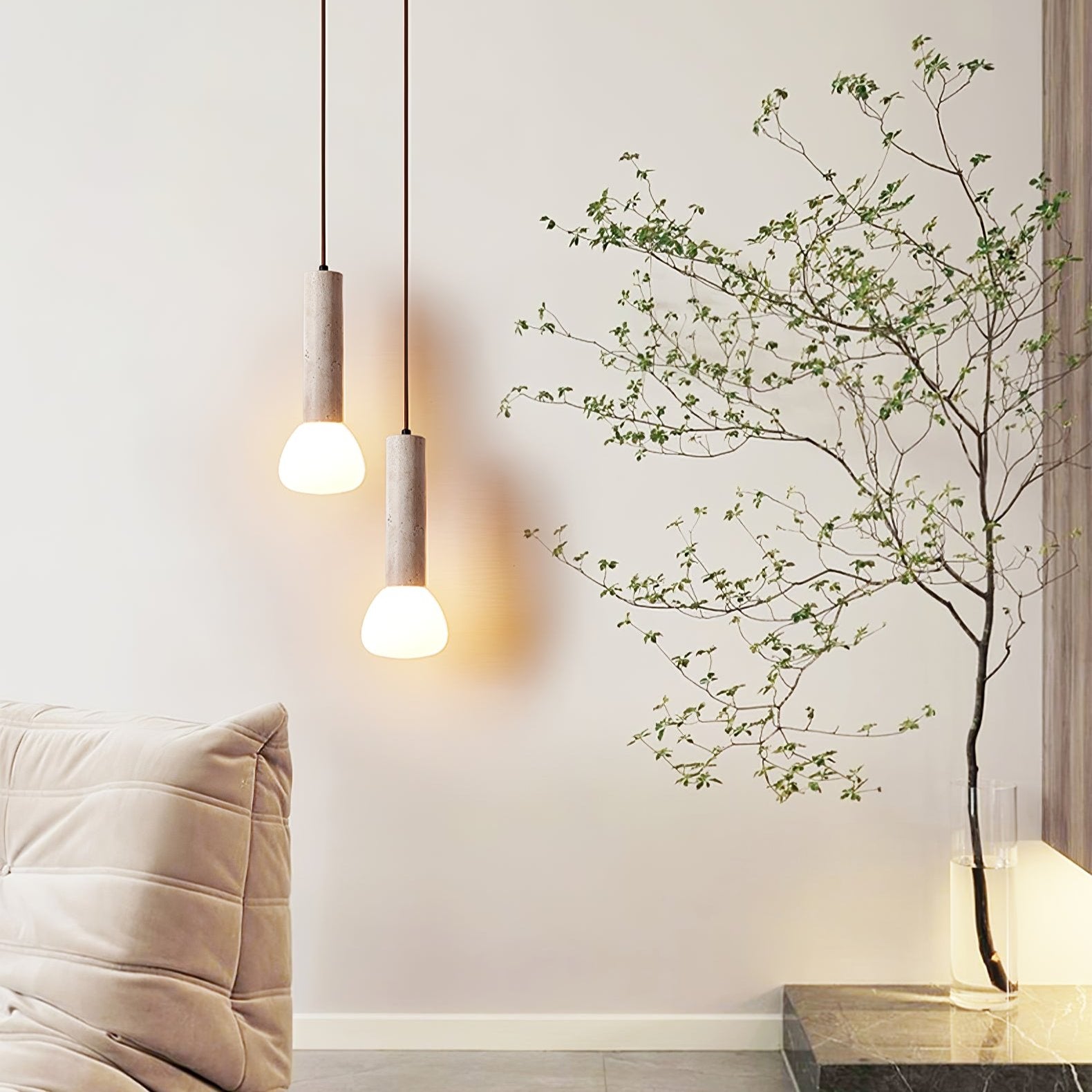 Mysen Natural Stone Pendant Light
