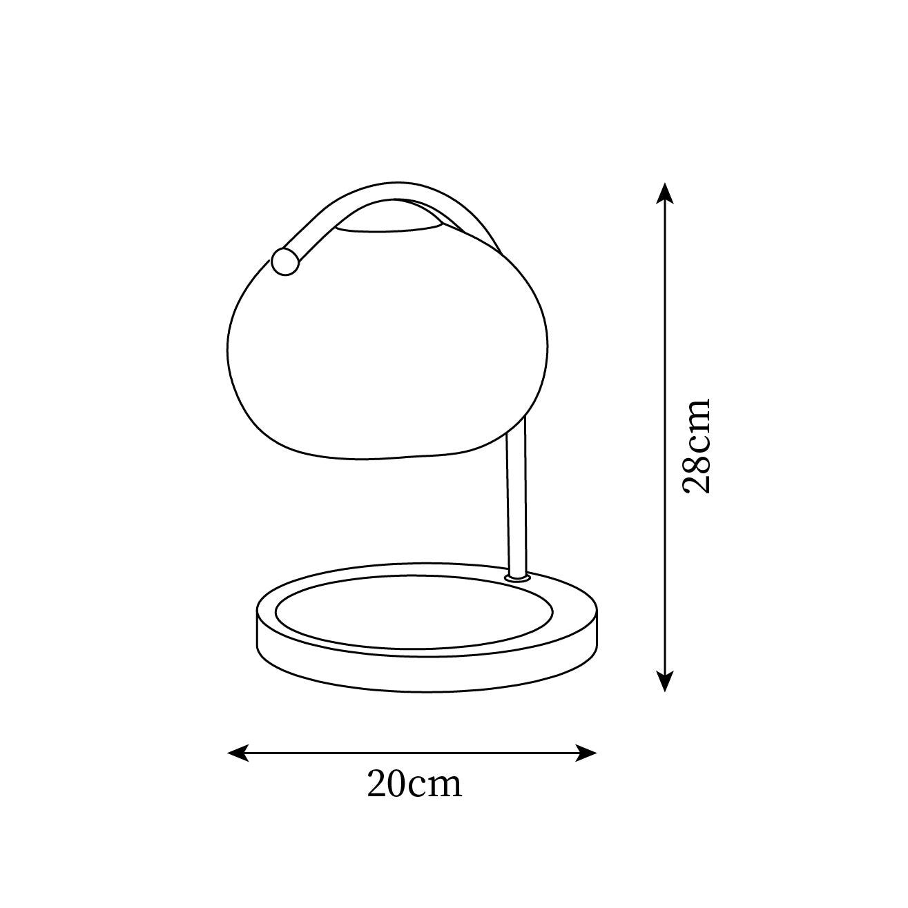 Halon Candle Warmer Table Lamp