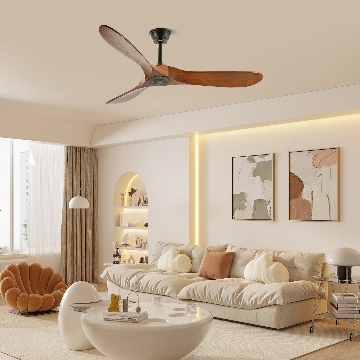 Leno Wooden Ceiling Fan