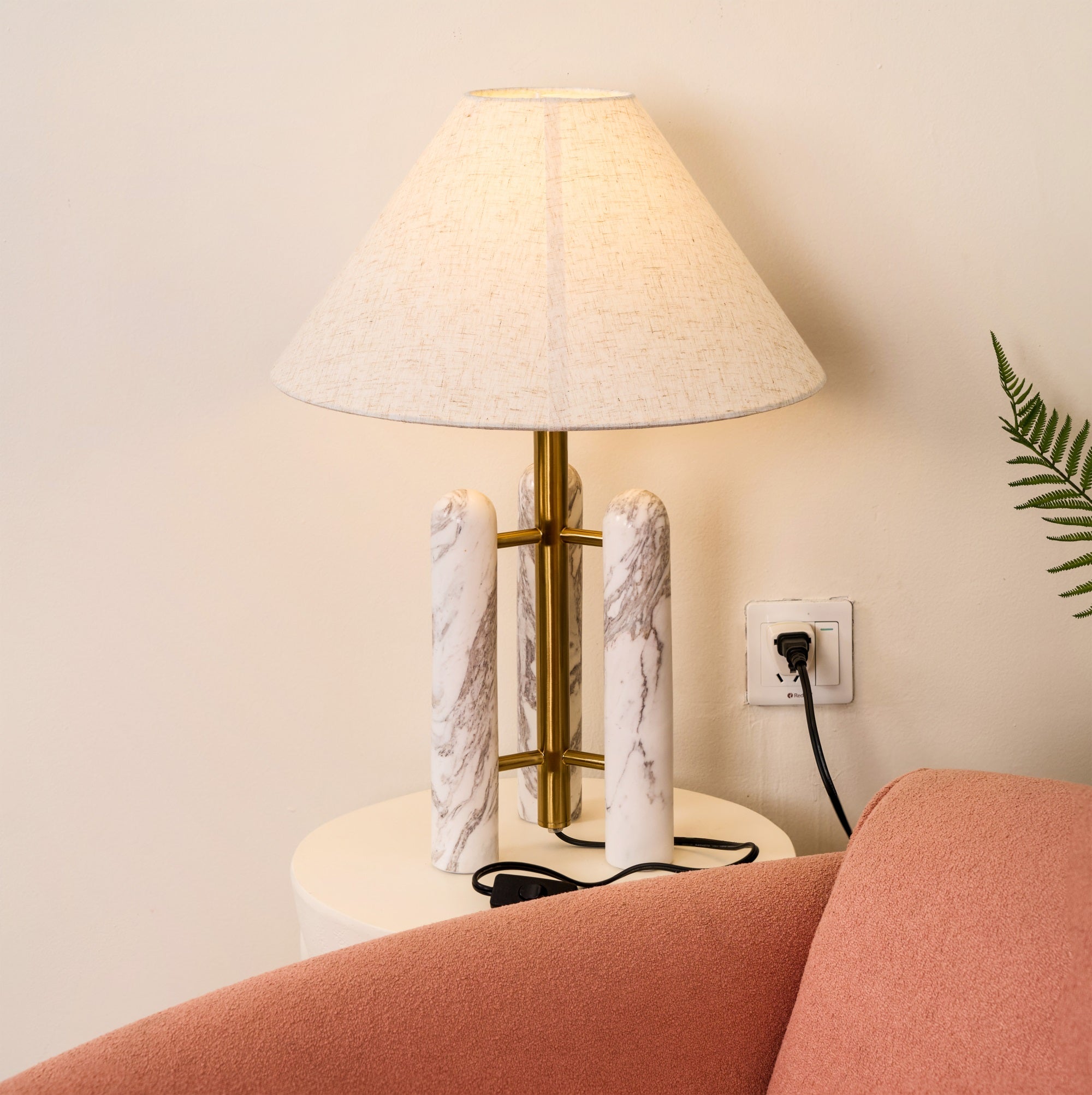 Tripod Marble Table Lamp