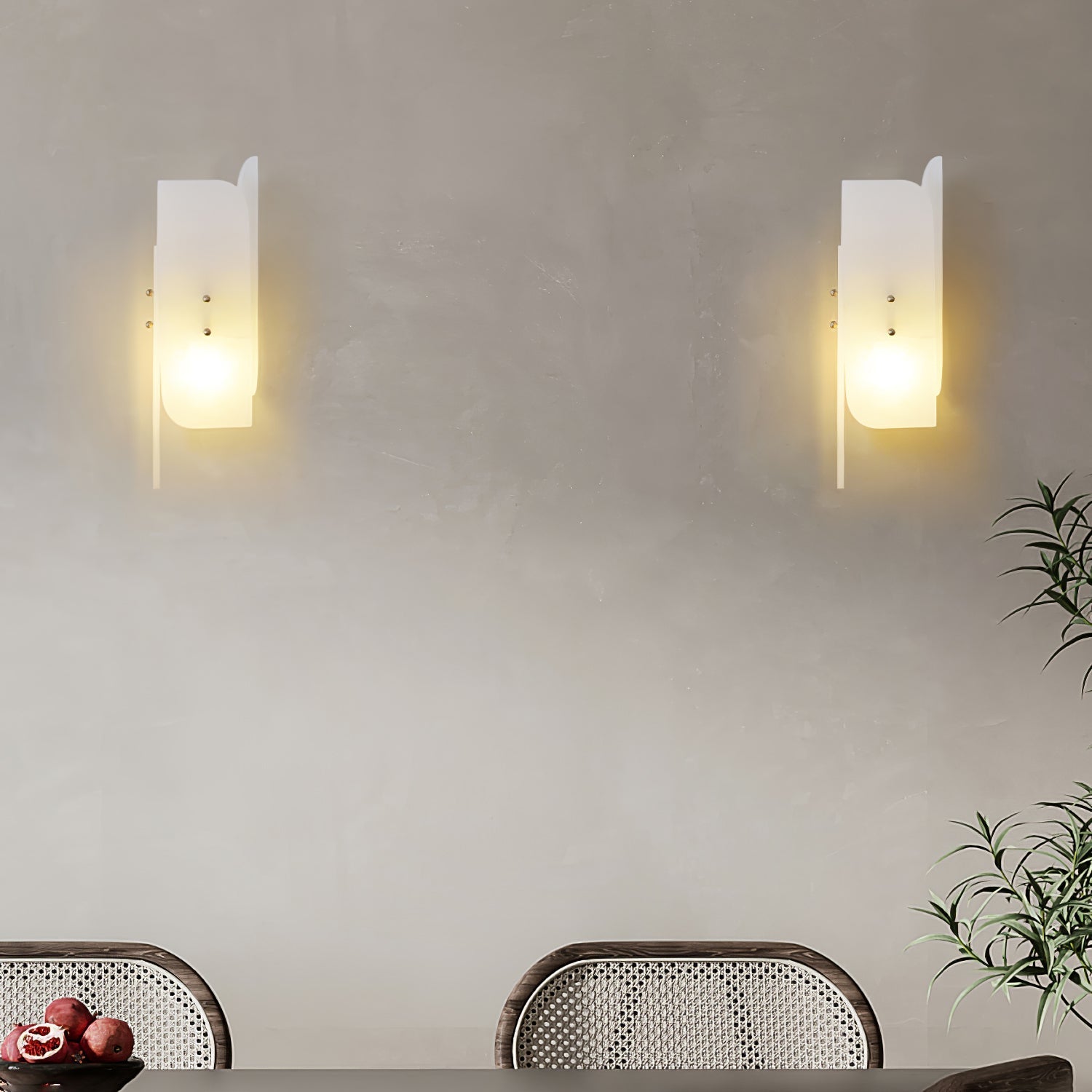 Duolith Alabaster Wall Light