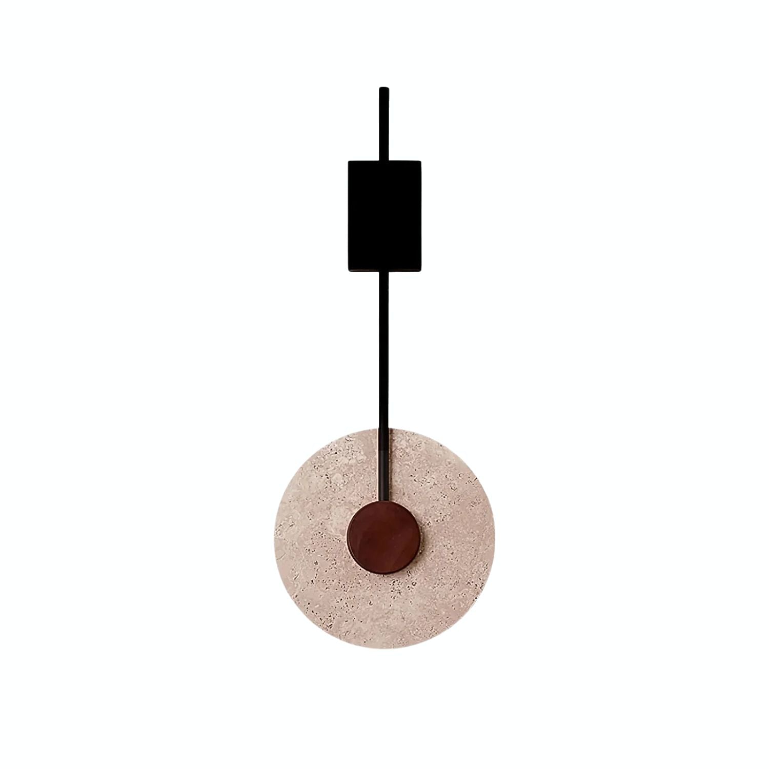 Feo Disc Travertine Wall Light