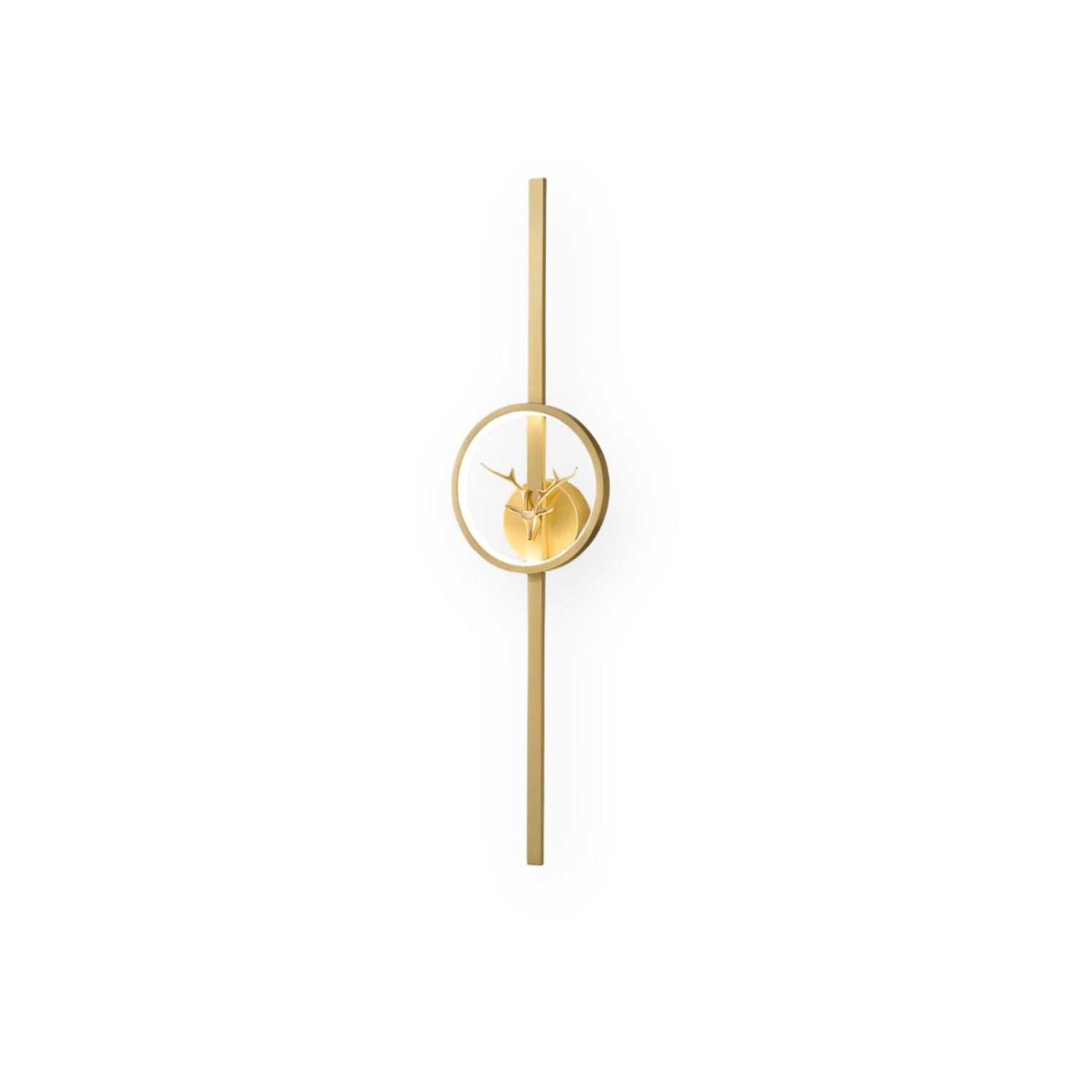 Brass Deer Design Wall Light
