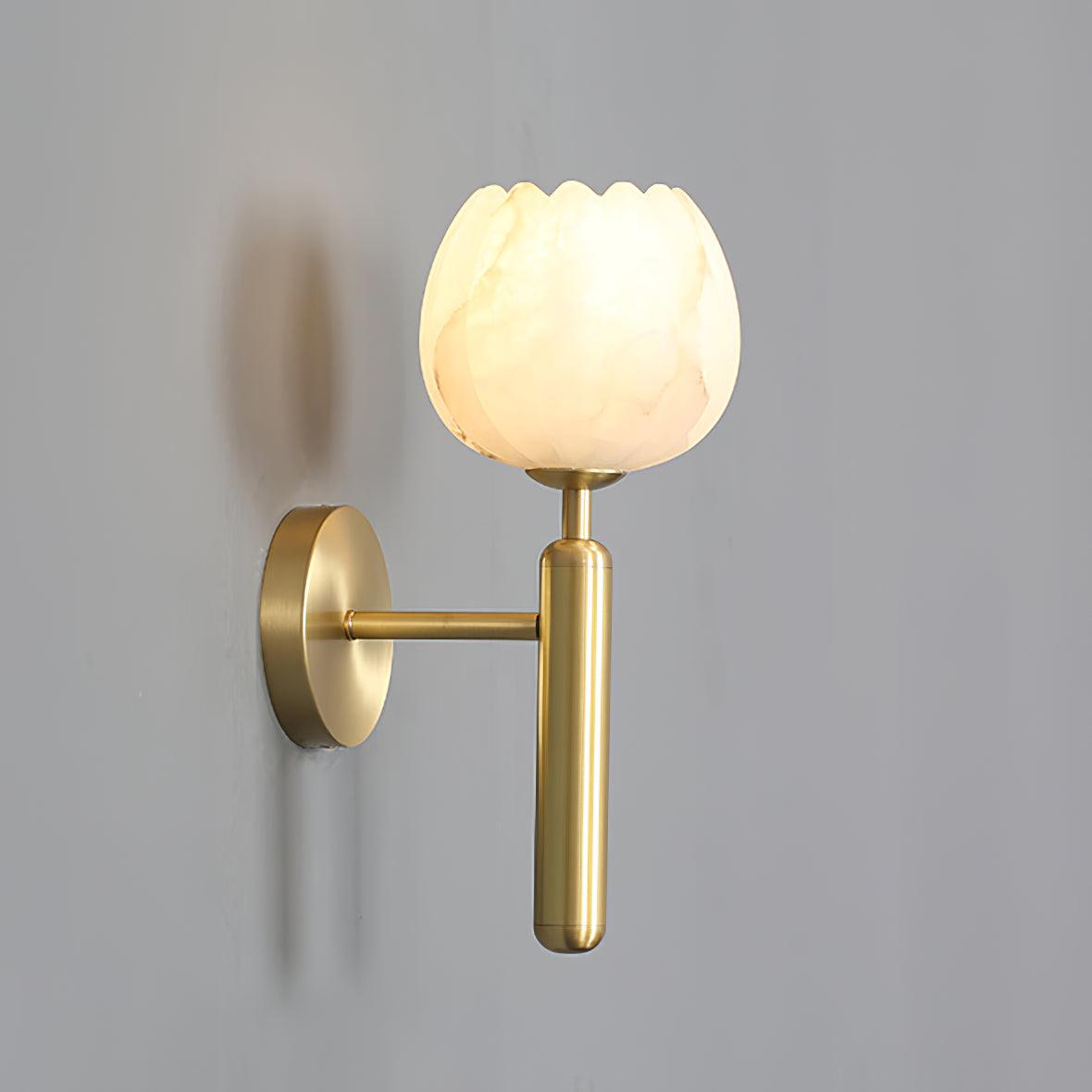 Loza Flower Albaster Wall Light
