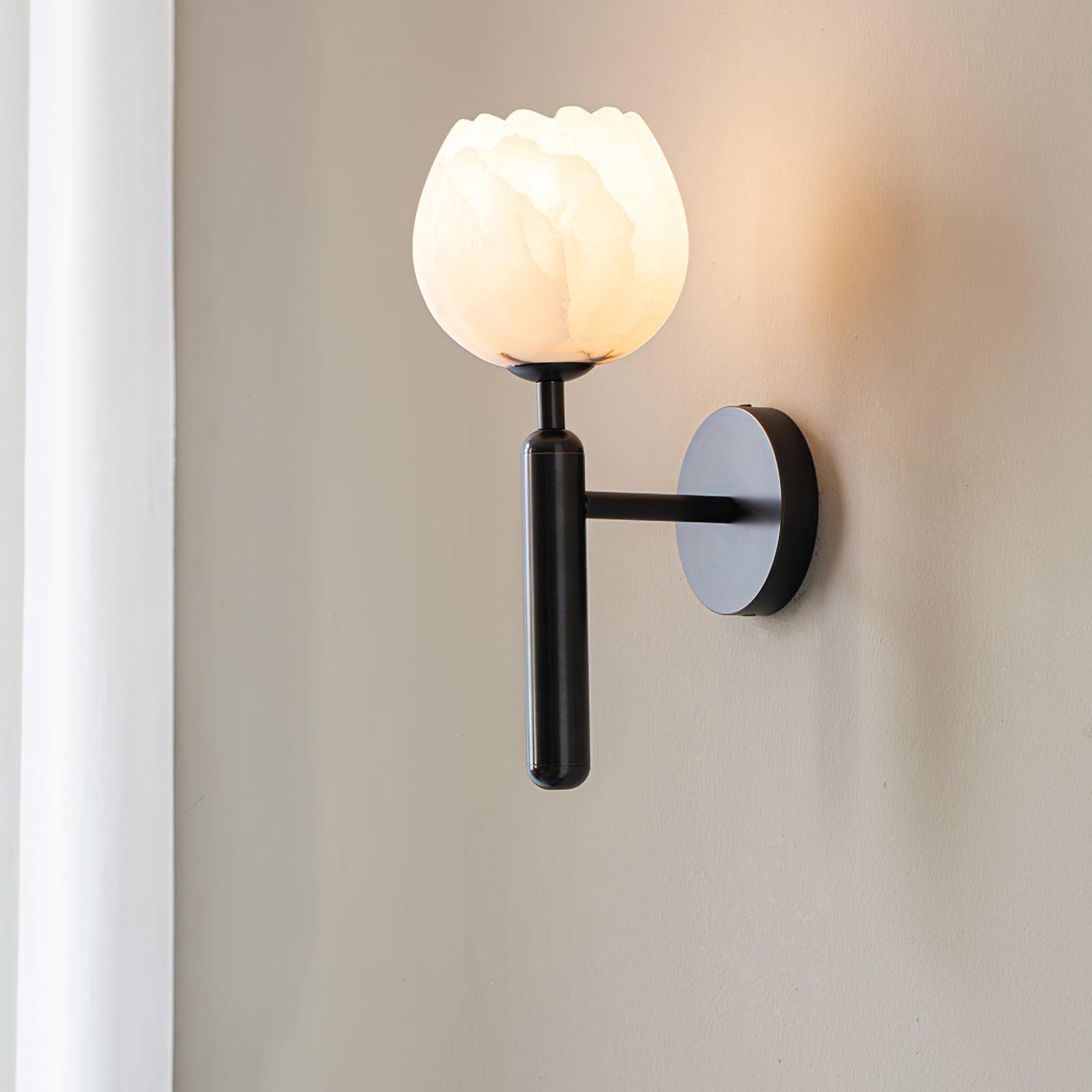 Loza Flower Albaster Wall Light