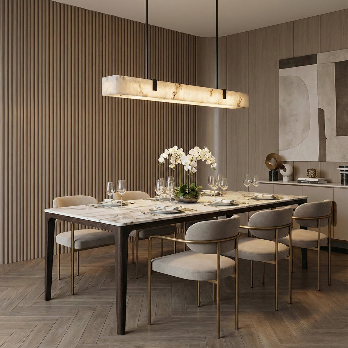 Lindaleal Linear Pendant Light