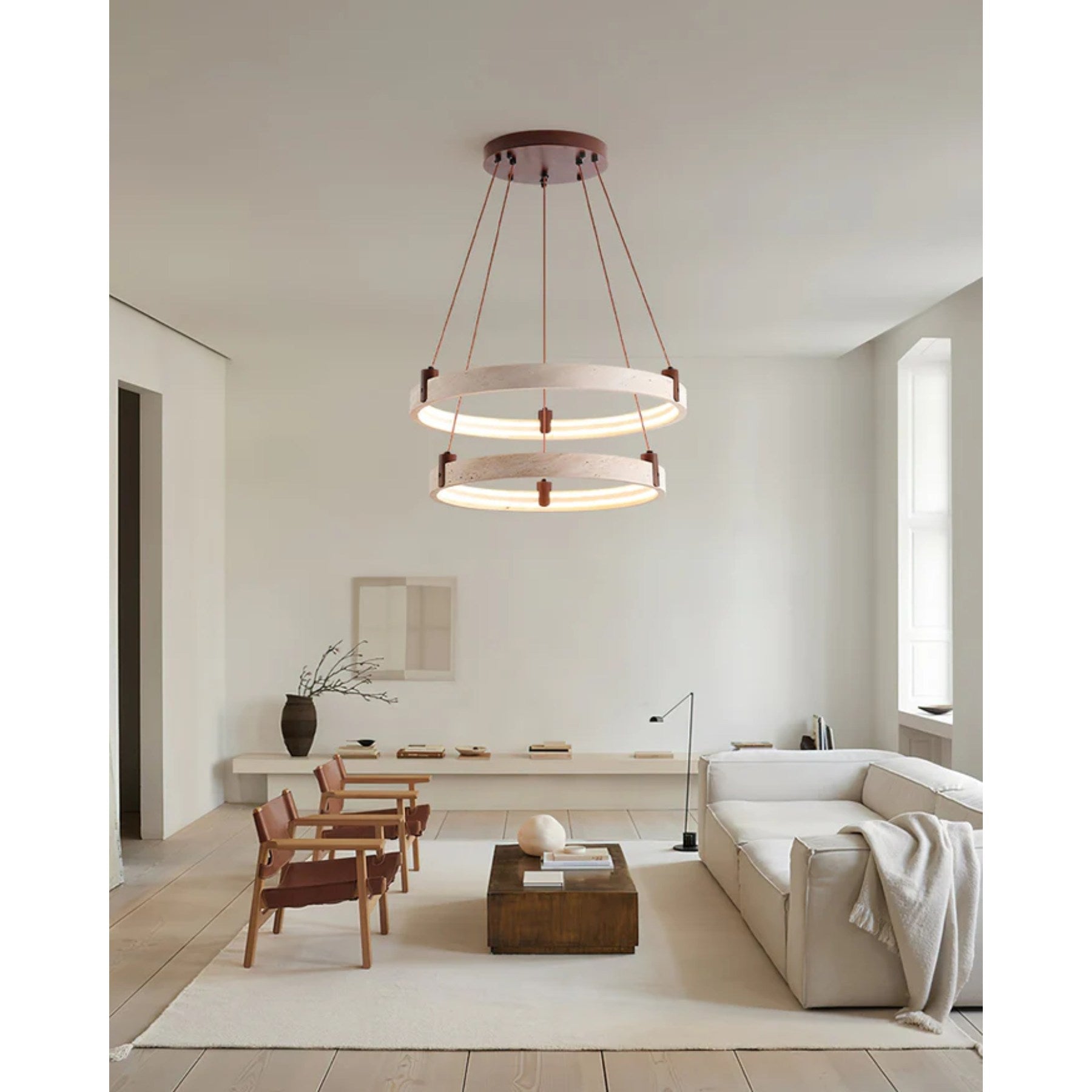 Aluson Natural Stone Pendant Light