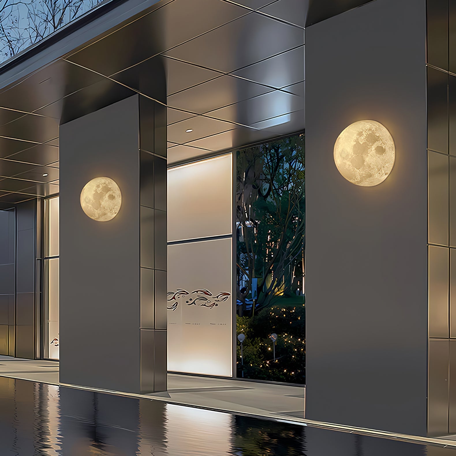 Tralvik Moon Design Wall Light