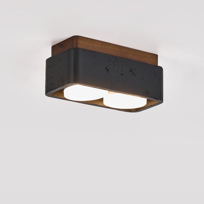 Kole Square Travertine Ceiling Light