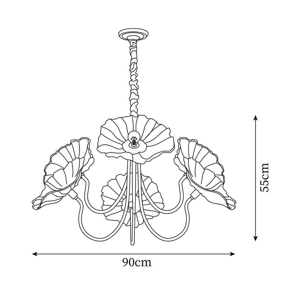 Greyen Floral Chandelier