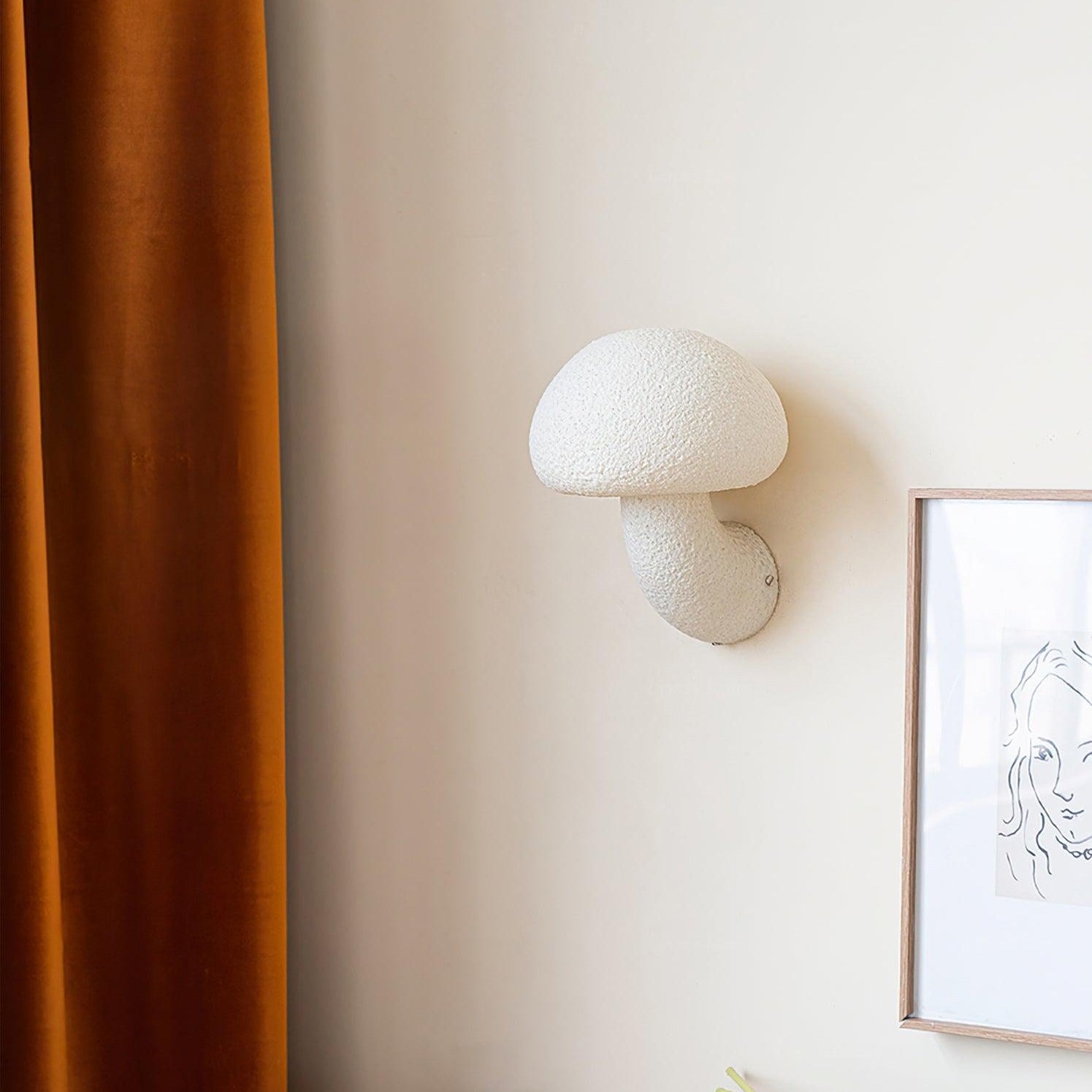 Mushroom Wall Light With Plug