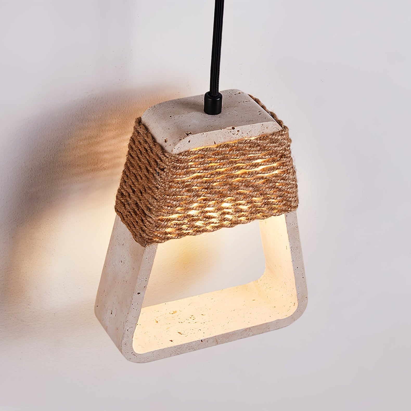 Monas Natural Stone Pendant Light
