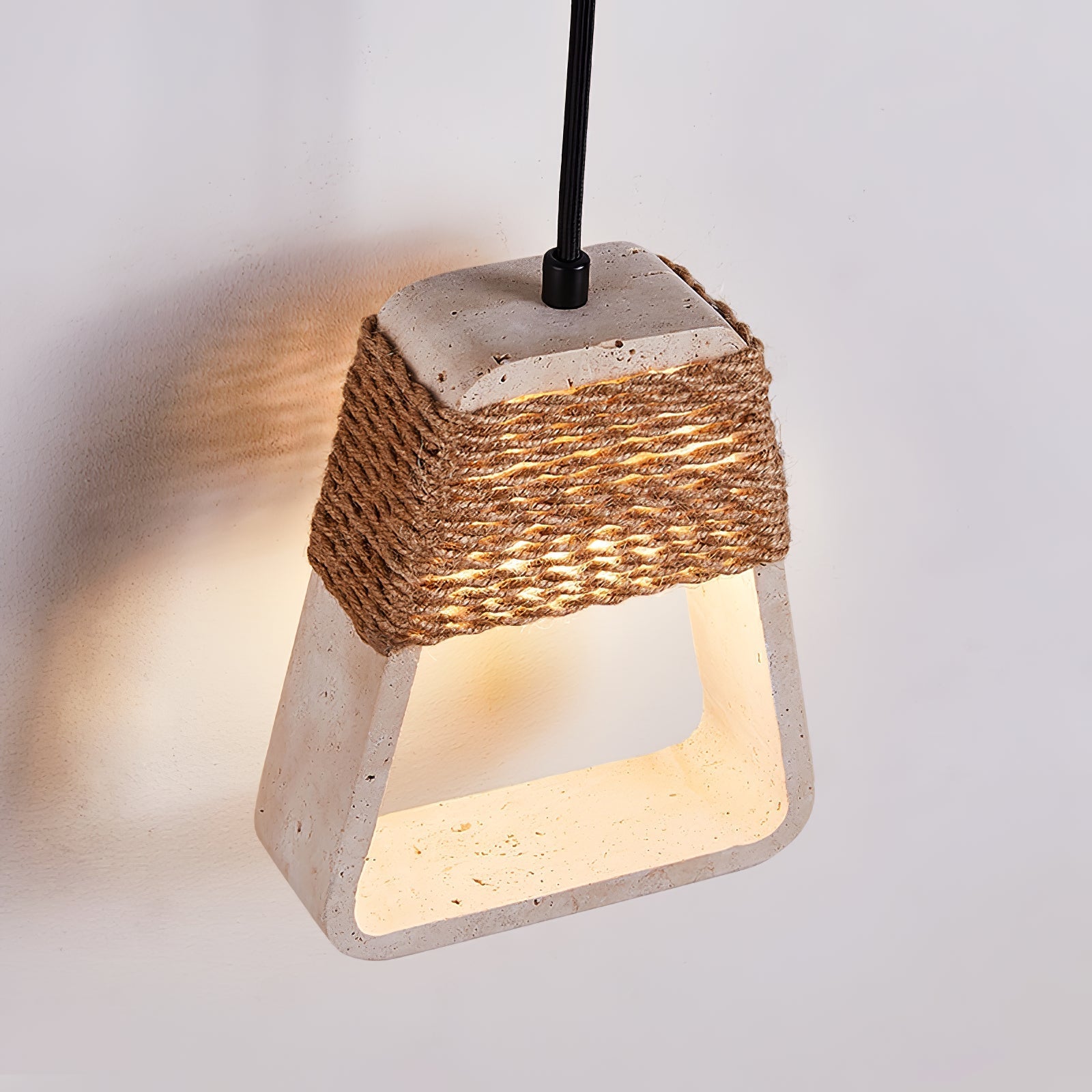Monas Natural Stone Pendant Light