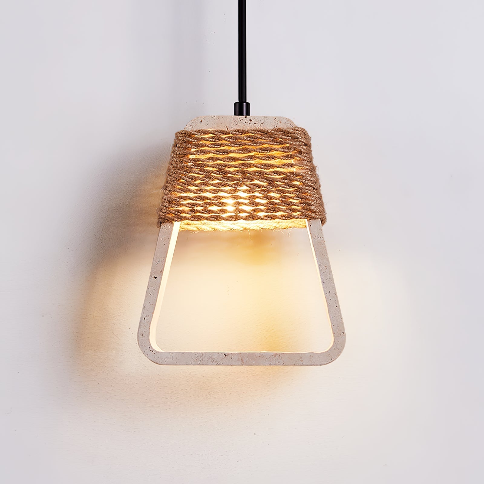 Monas Natural Stone Pendant Light