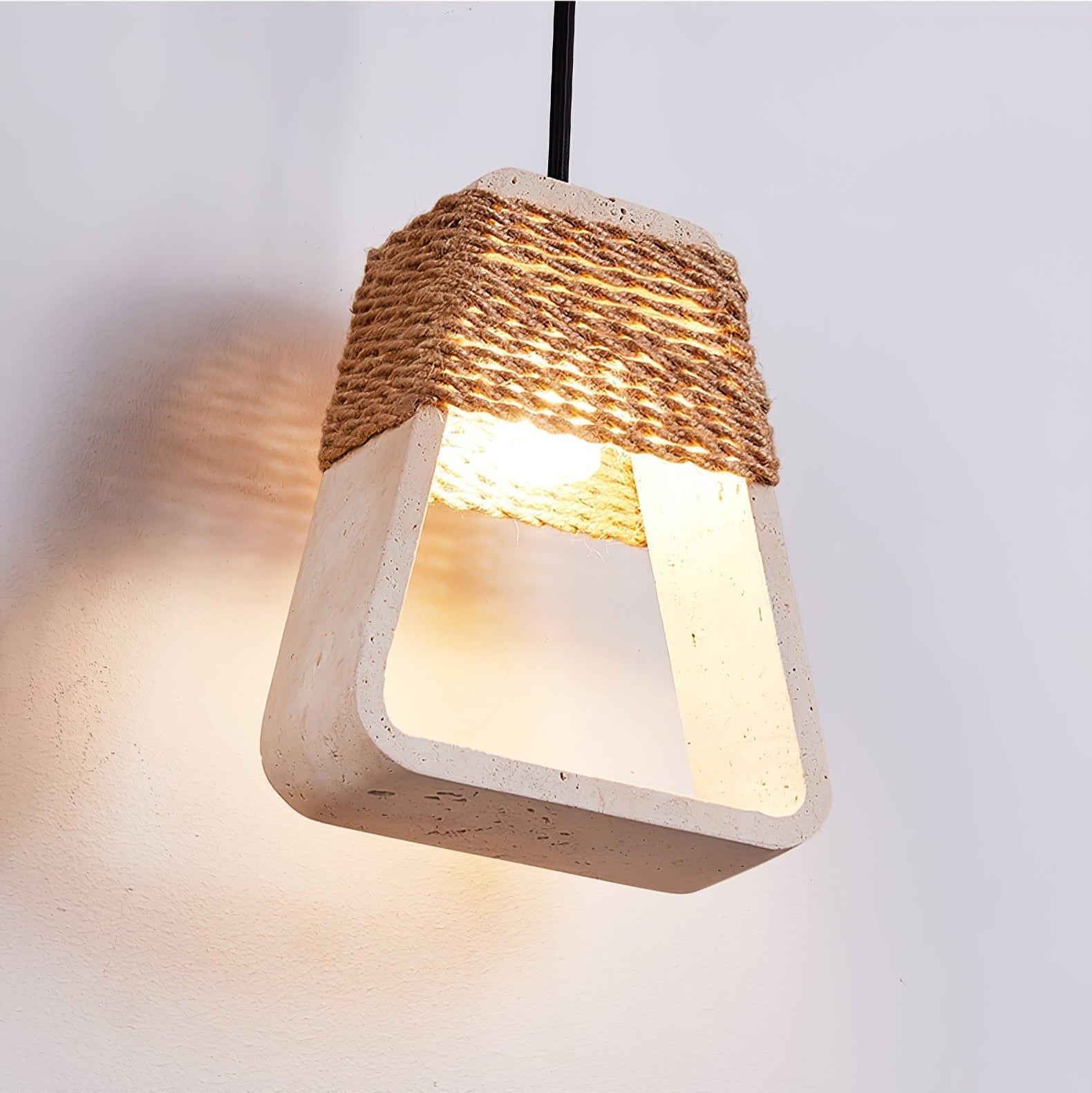 Monas Natural Stone Pendant Light