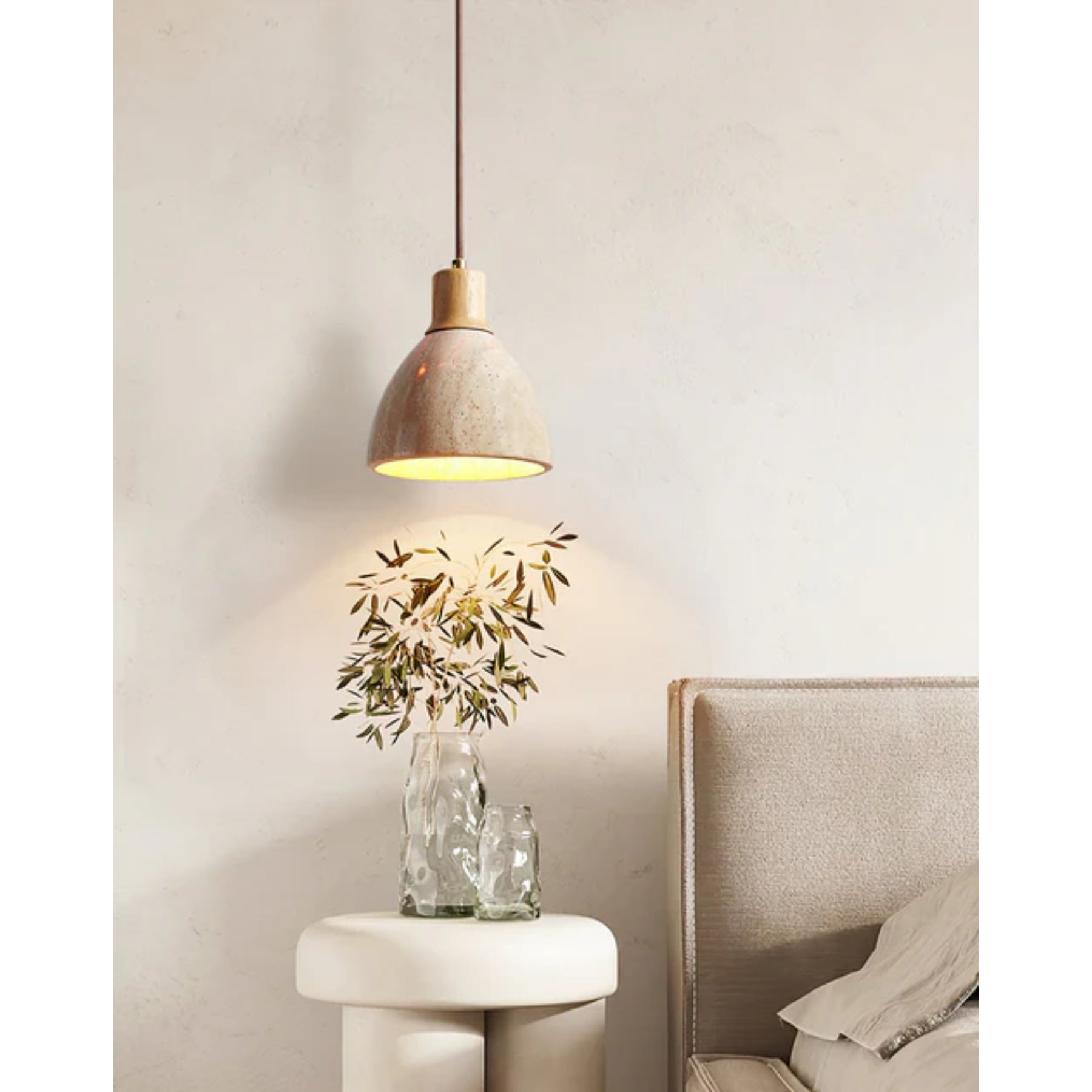 Mivo Natural Stone Pendant Light
