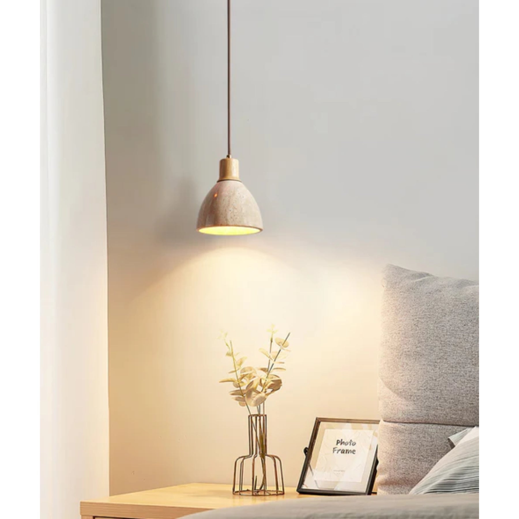 Mivo Natural Stone Pendant Light