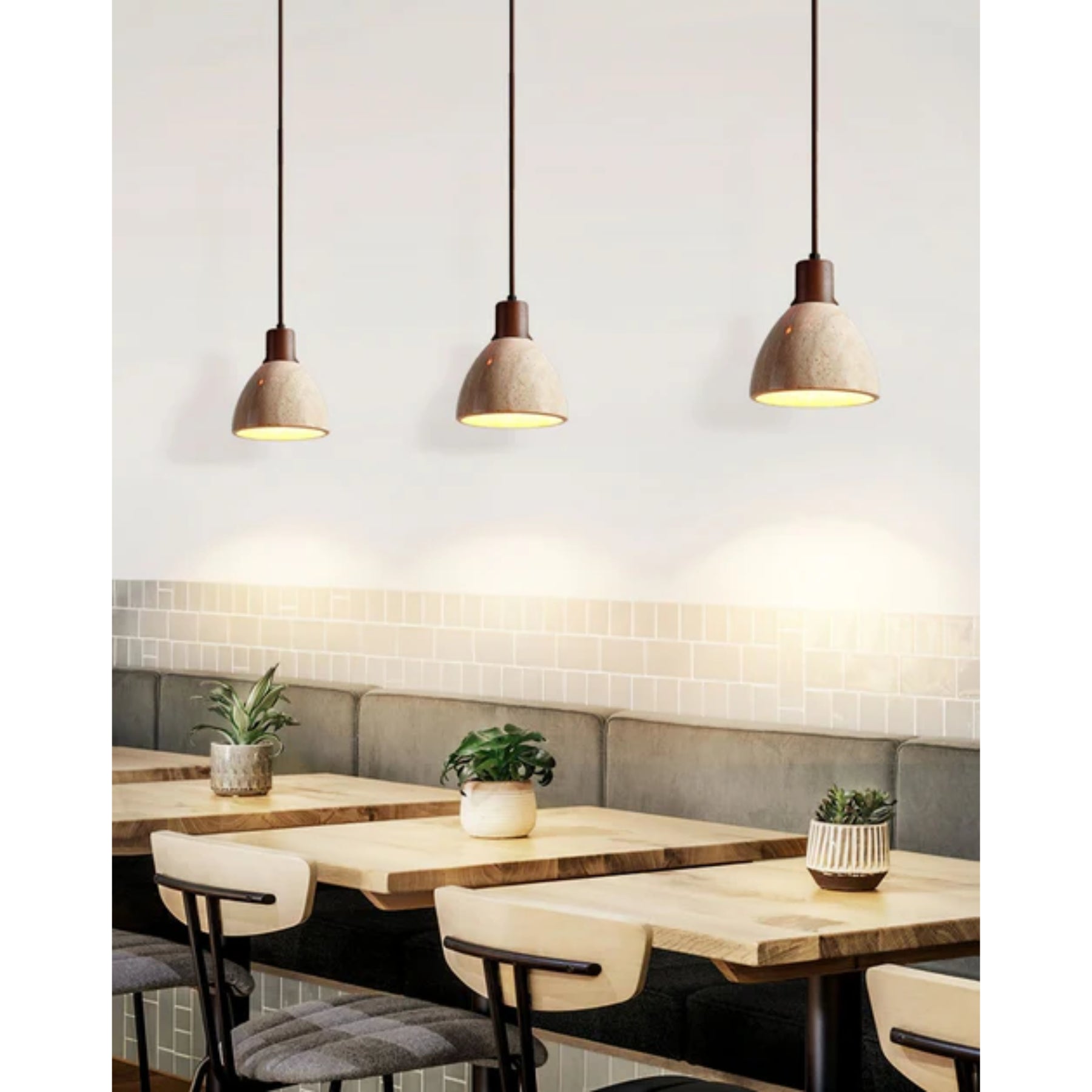 Mivo Natural Stone Pendant Light