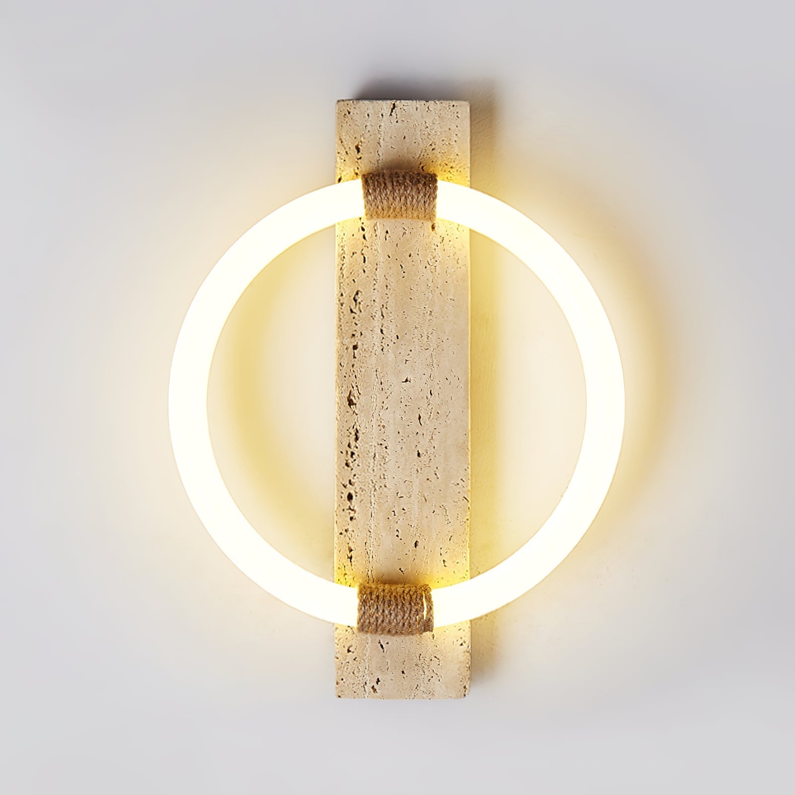 Nys Ring Design Natural Stone Wall Light