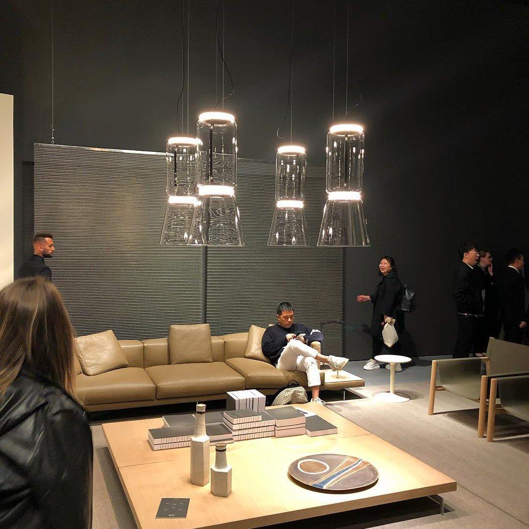 Teyylino Cylindrical Glass Pendant Light