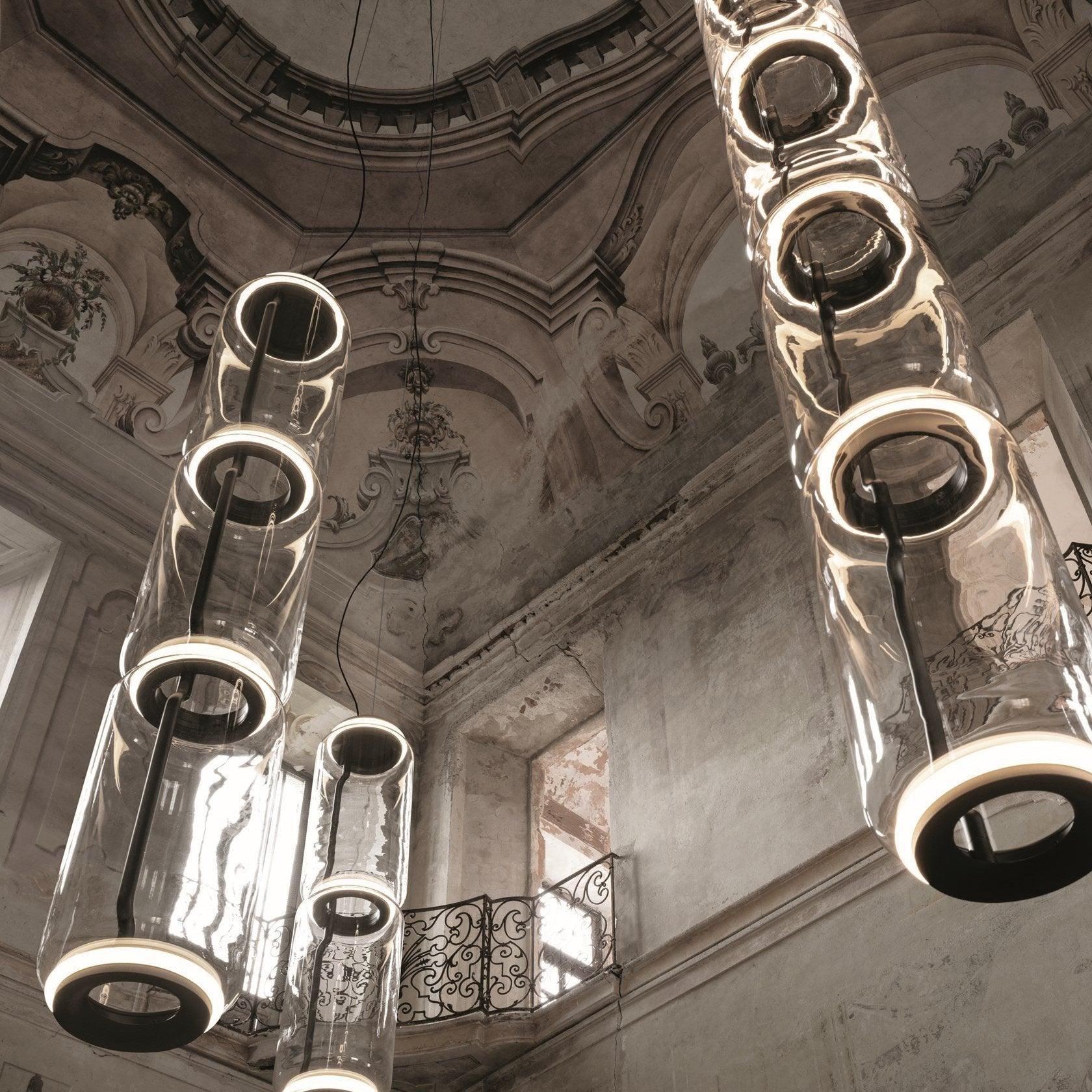 Teyylino Cylindrical Glass Pendant Light