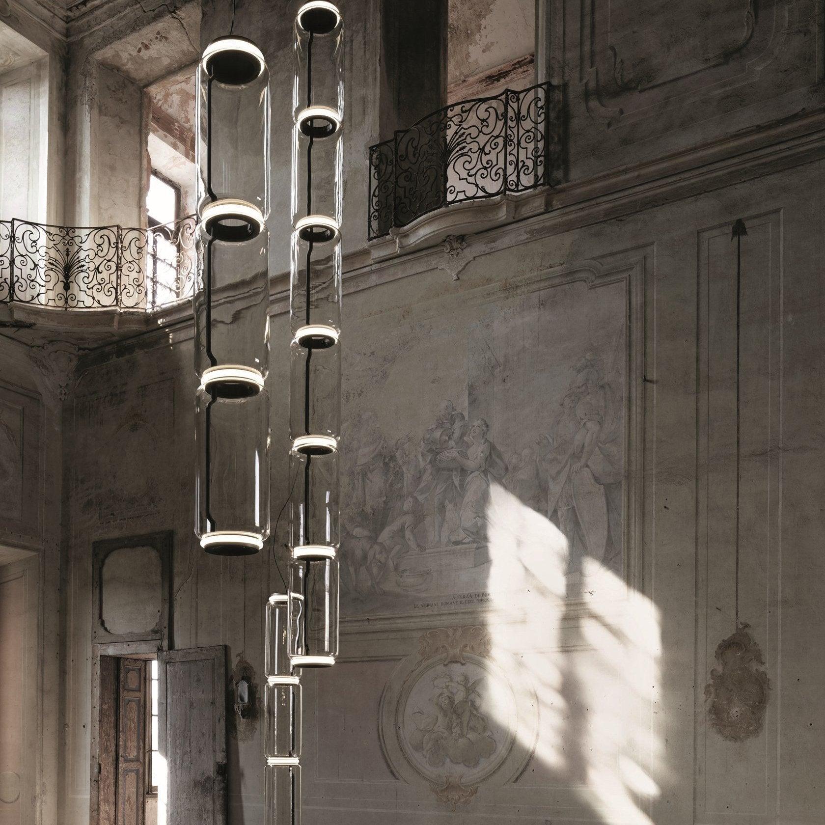Teyylino Cylindrical Glass Pendant Light