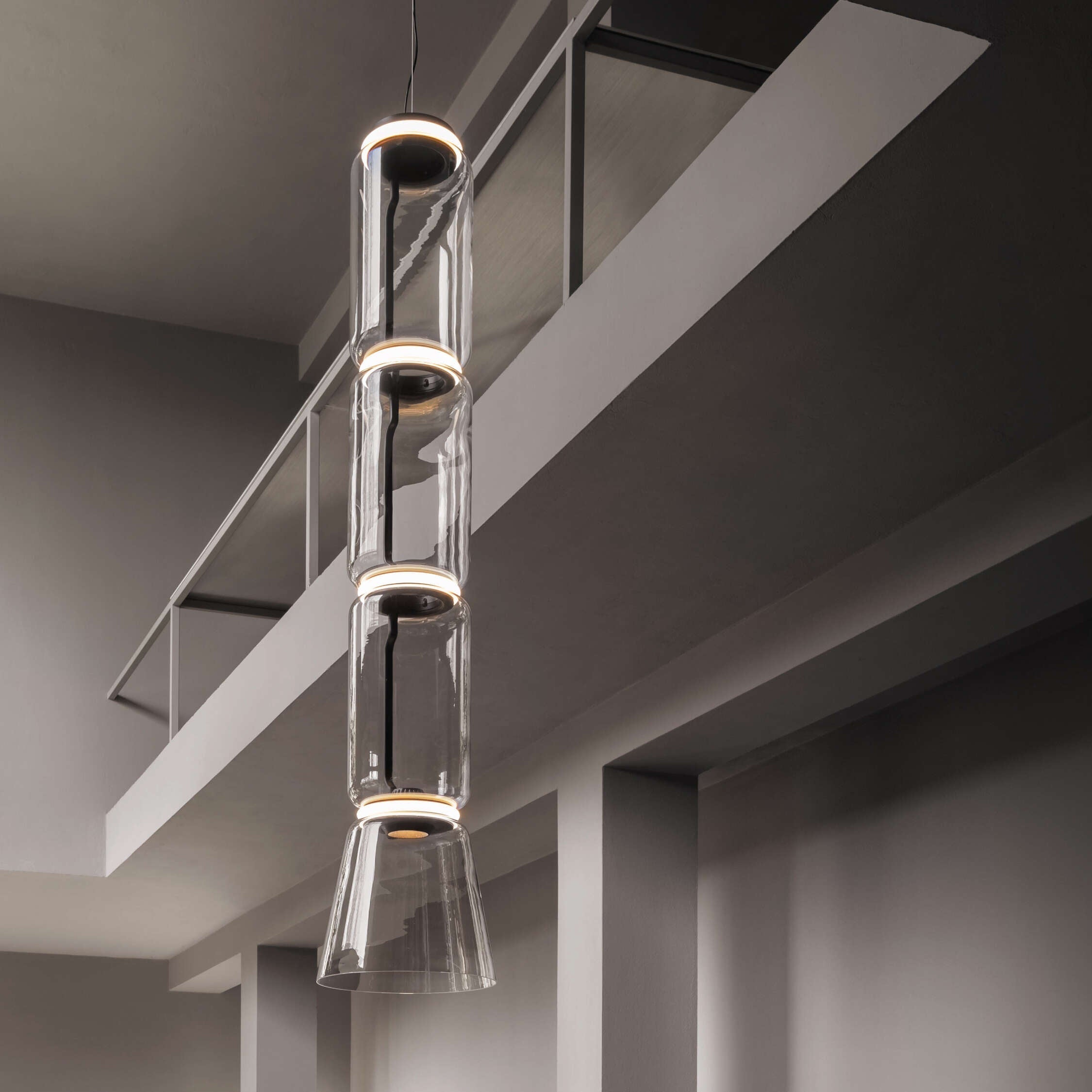 Teyylino Cylindrical Glass Pendant Light