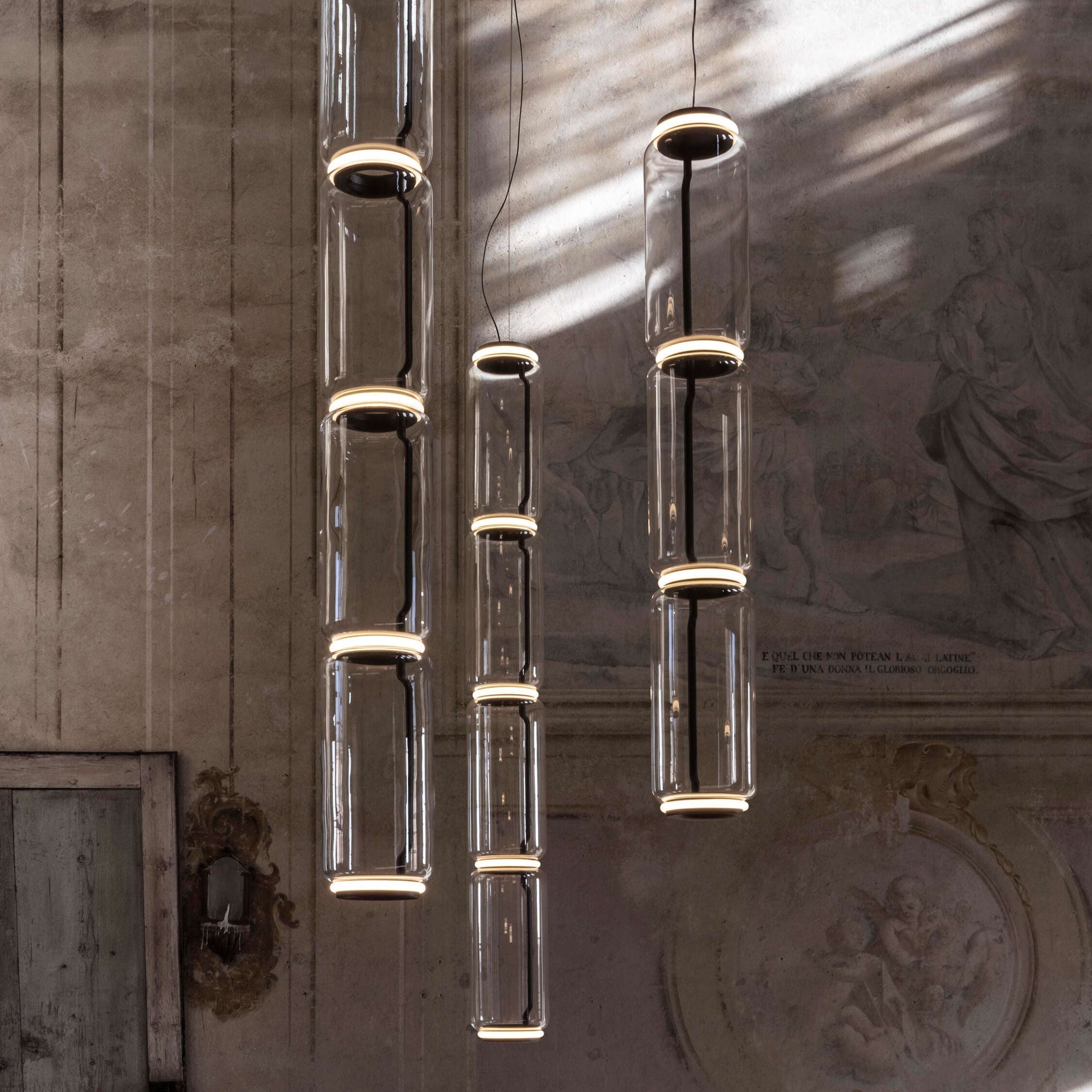 Teyylino Cylindrical Glass Pendant Light