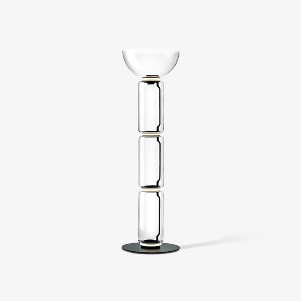Teyylino Cylindrical Glass Floor Lamp