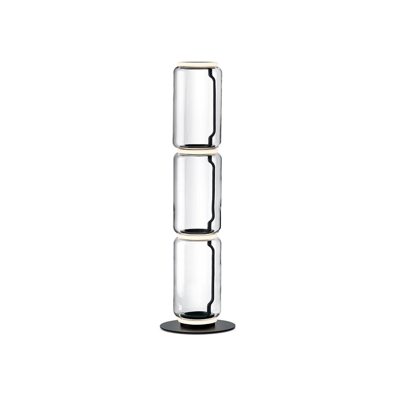 Teyylino Cylindrical Glass Floor Lamp