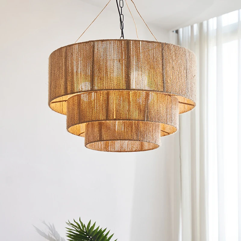 Taverno Hemp Rope Boho Pendant Light