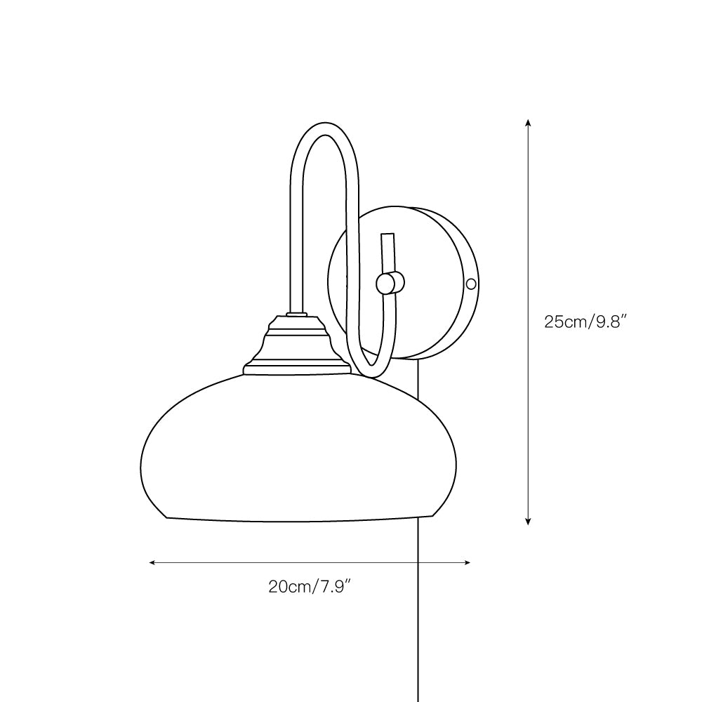 Harelay Plug In Wall Light