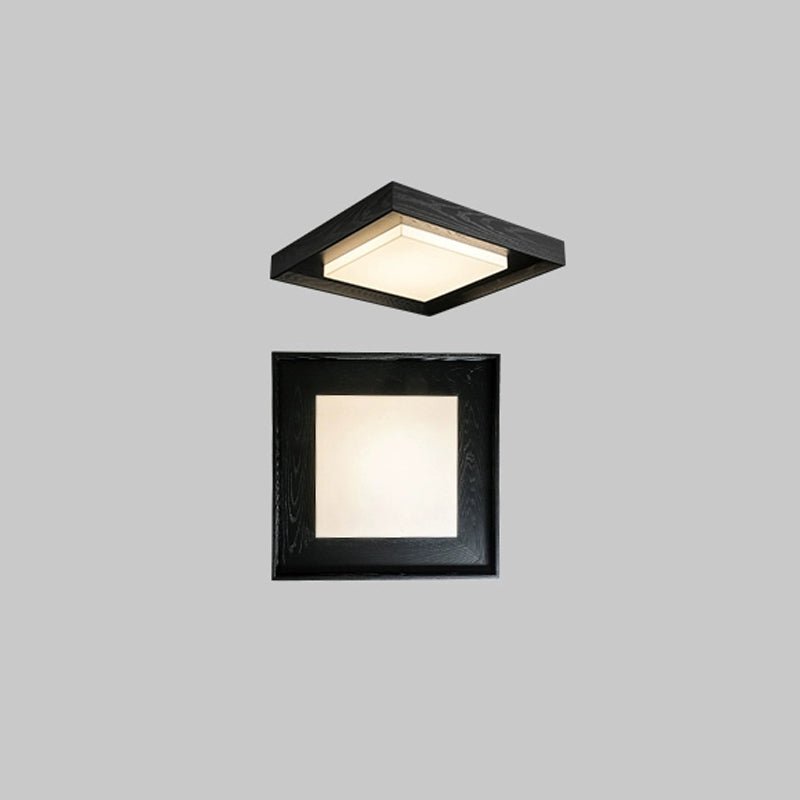 Konise Wood Frame Japandi Ceiling Light