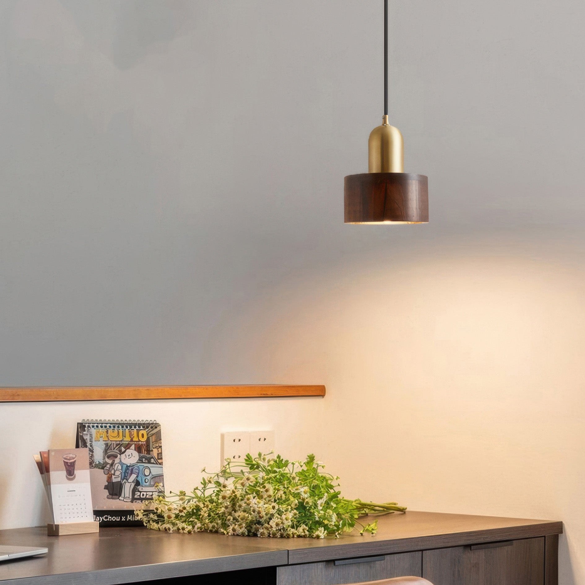 Japanese Cone Pendant Light