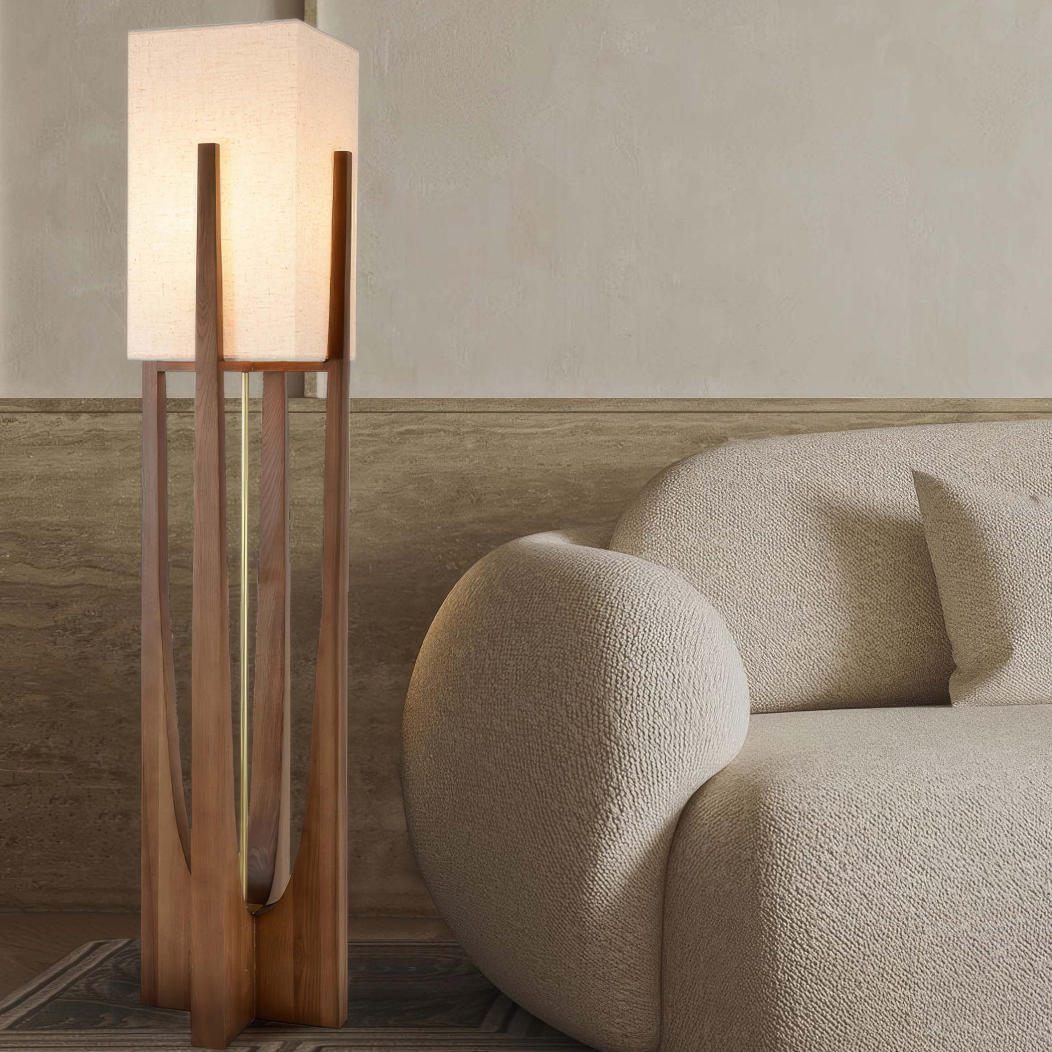 Velin Japanese Style Floor Lamp