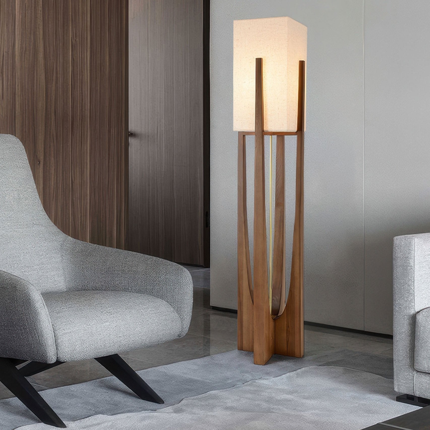 Velin Japanese Style Floor Lamp