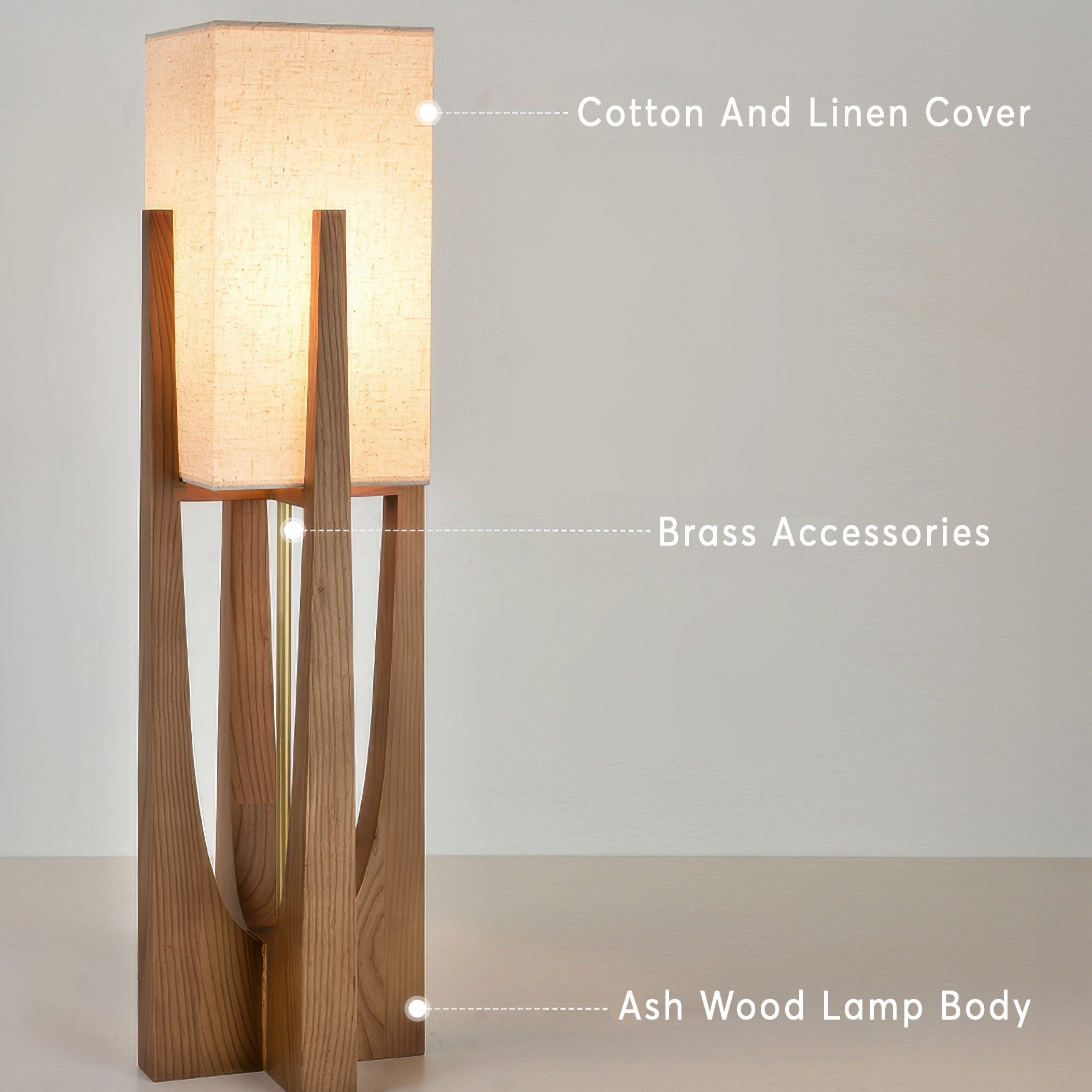 Velin Japanese Style Floor Lamp