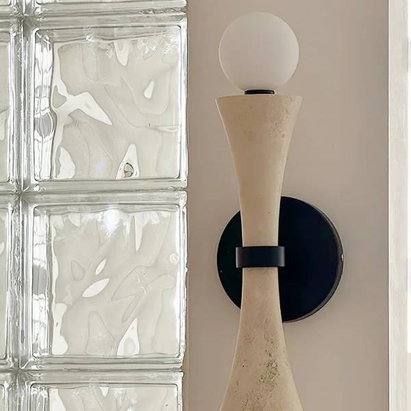 Obelize Duo Natural Stone Wall Light