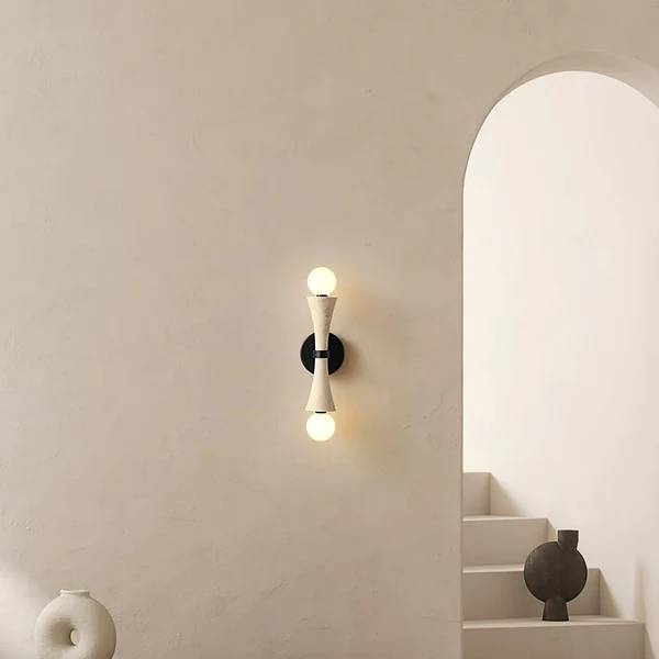 Obelize Duo Natural Stone Wall Light