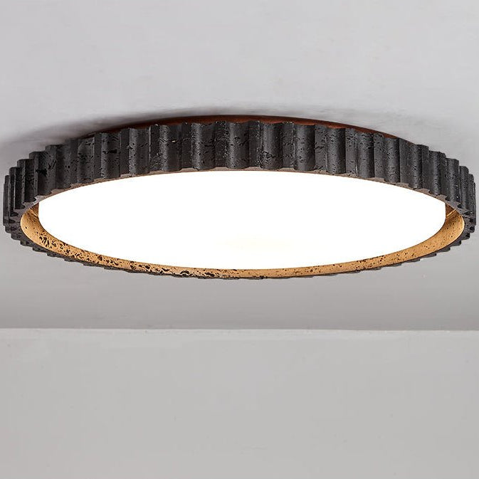 Obelso Travertine Ceiling Light