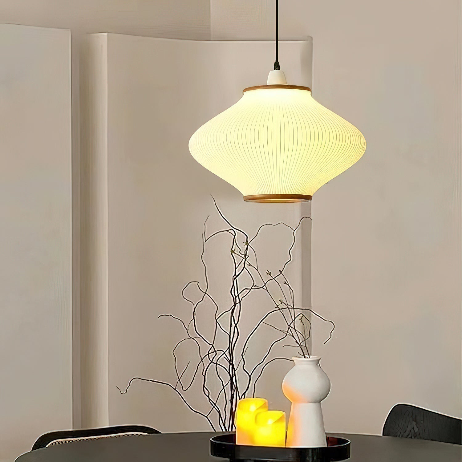 Heilyzan Japandi Style Pendant Light